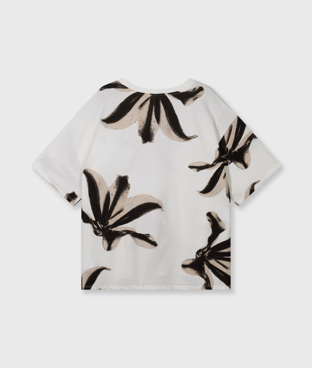 10 Days Oversized T-Shirt Flowers Ecru