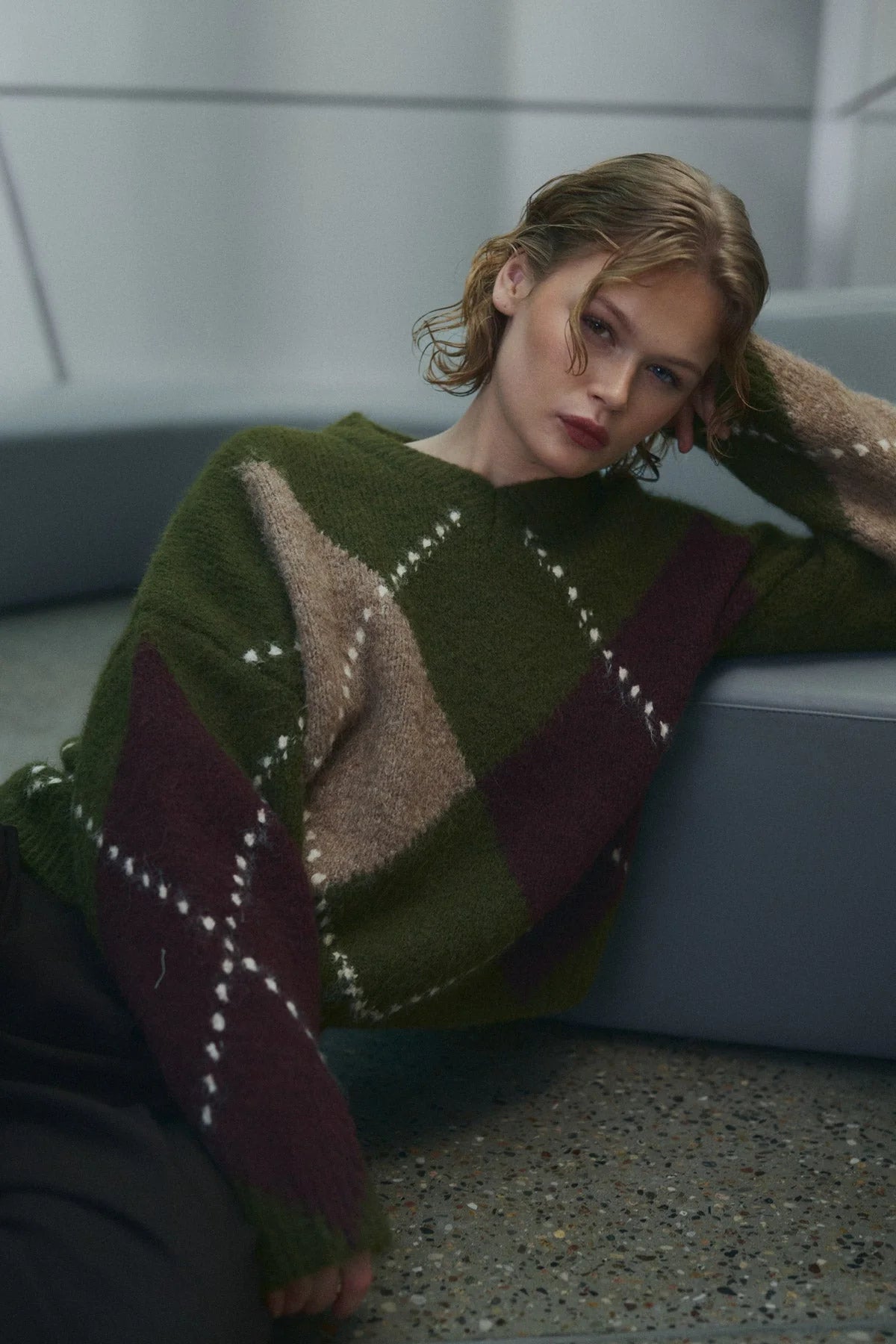 NOELLA LAI KNIT AVOCADOGRÜN-MIX