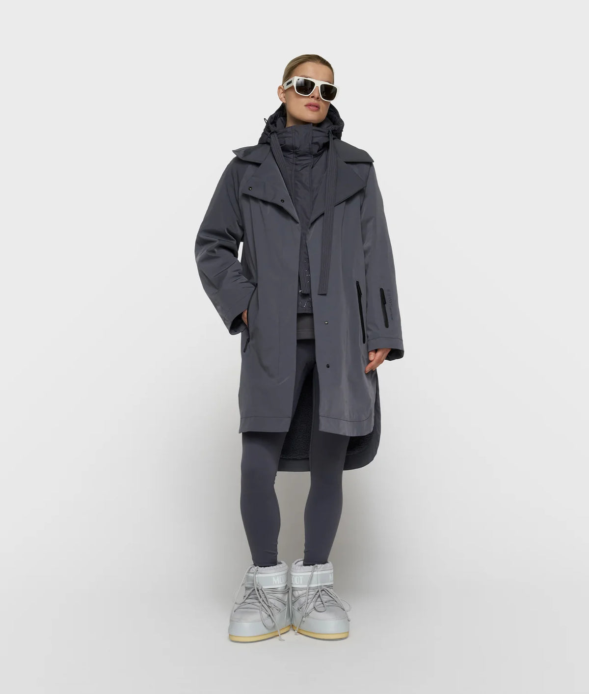 10 Days The Cool Coat in Farbe Steel Blue