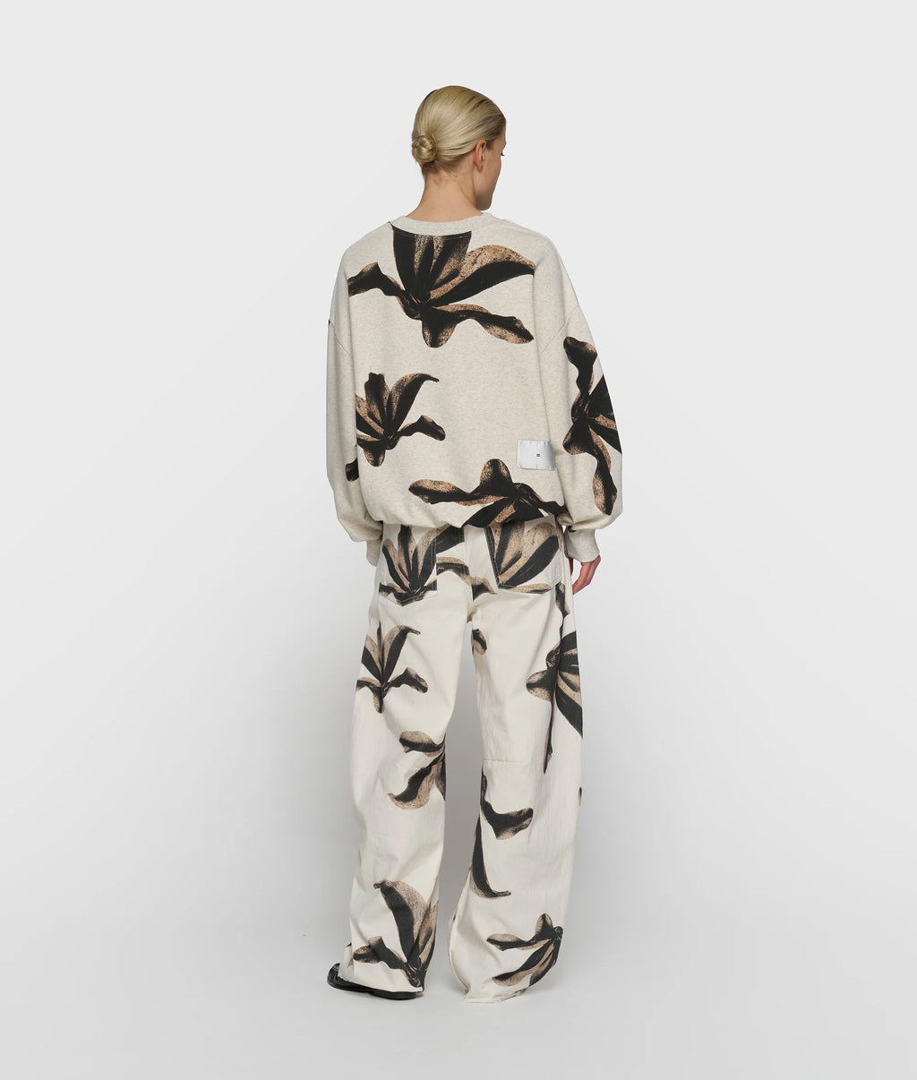 10 Days Sweater Flower Soft White Melee