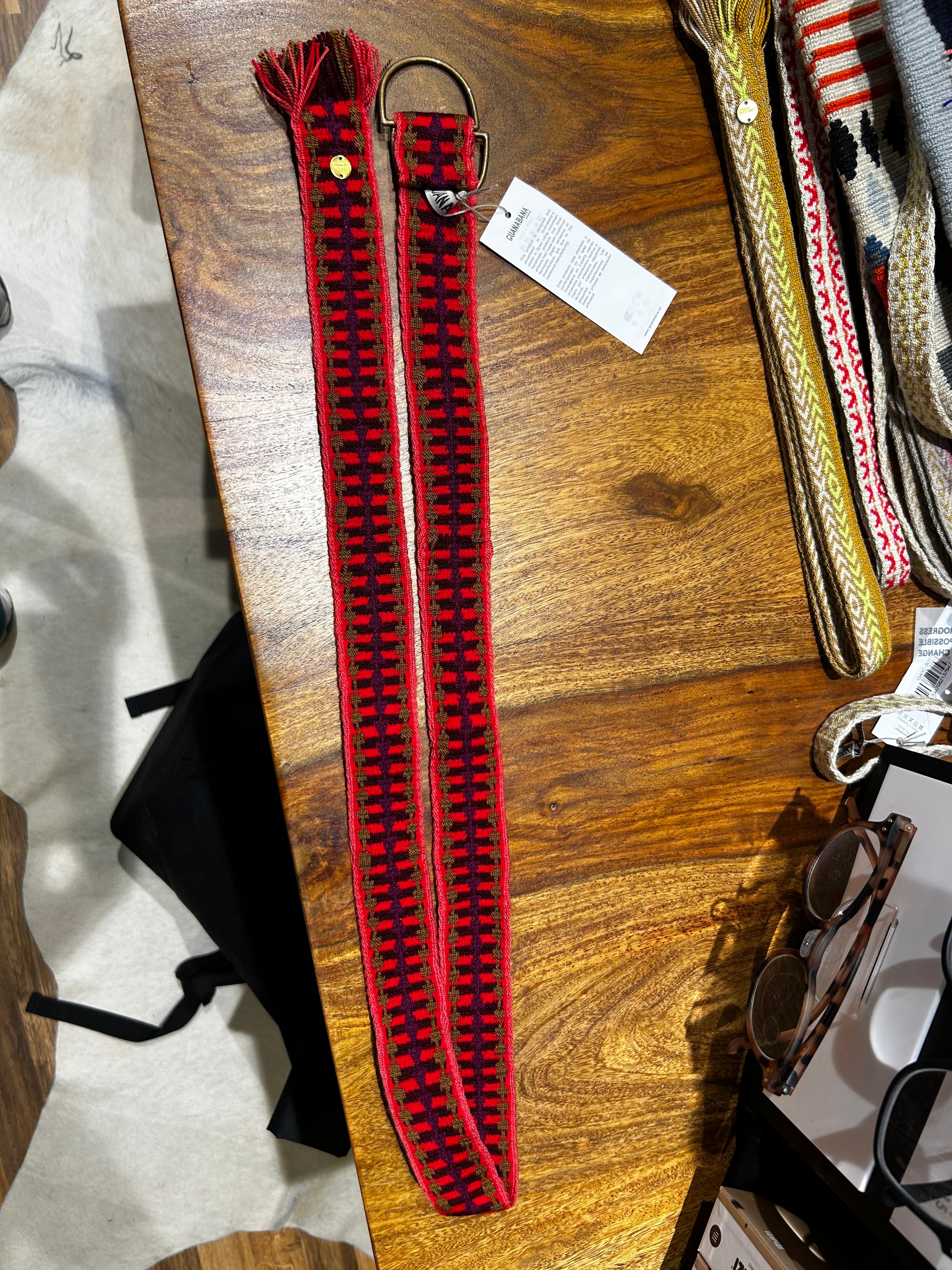 Guanabana Gürtel mit Schnalle pink/gold