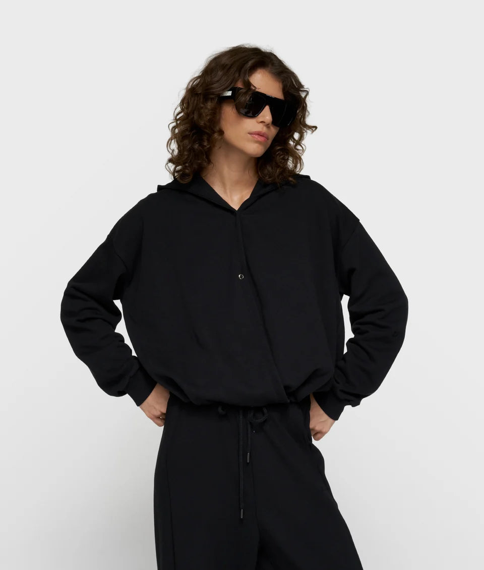 10 Days Ballon Wickel Hoodie schwarz