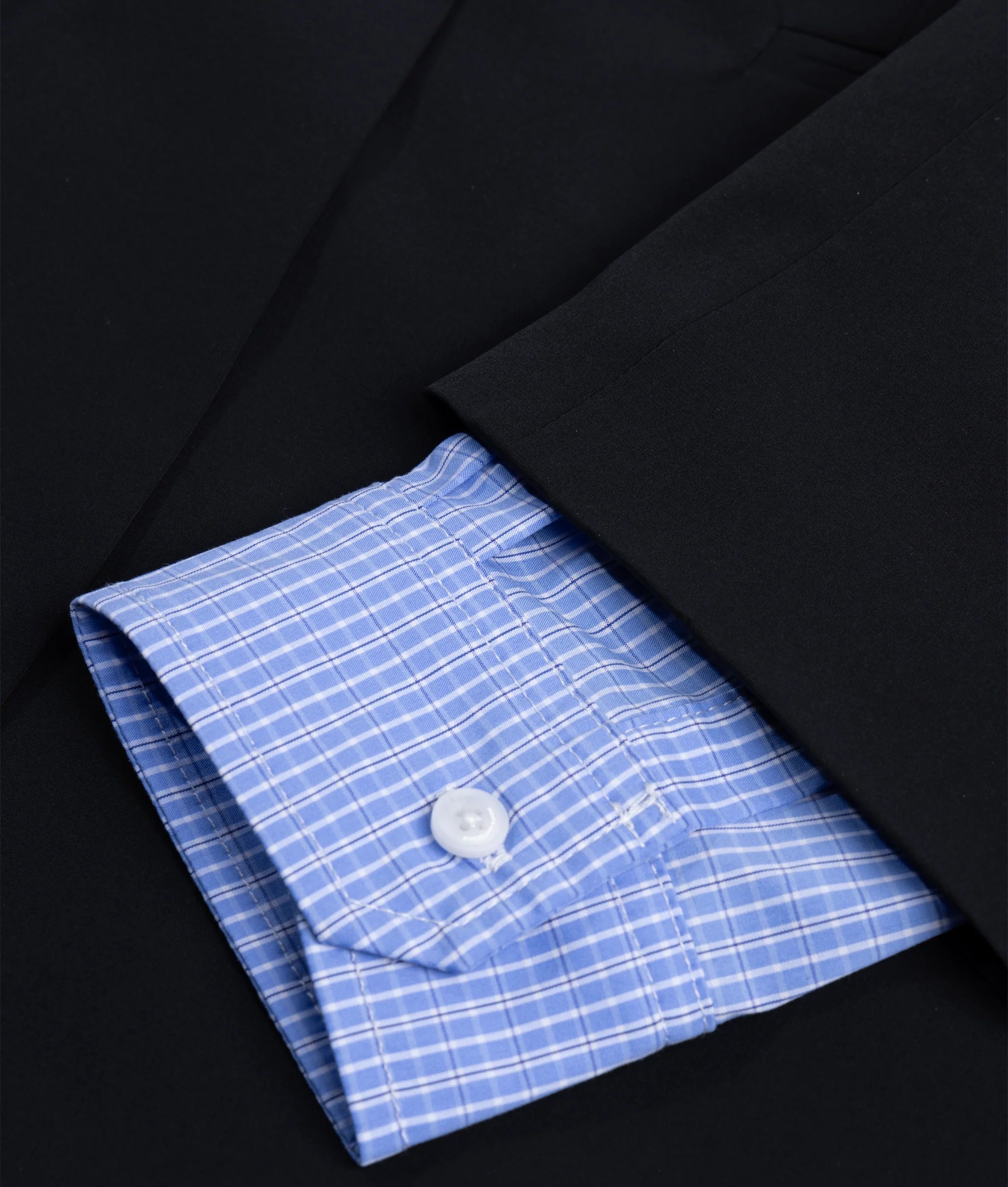 10 Days Travel Blazer mit doppeltem Ärmelaufschlag schwarz