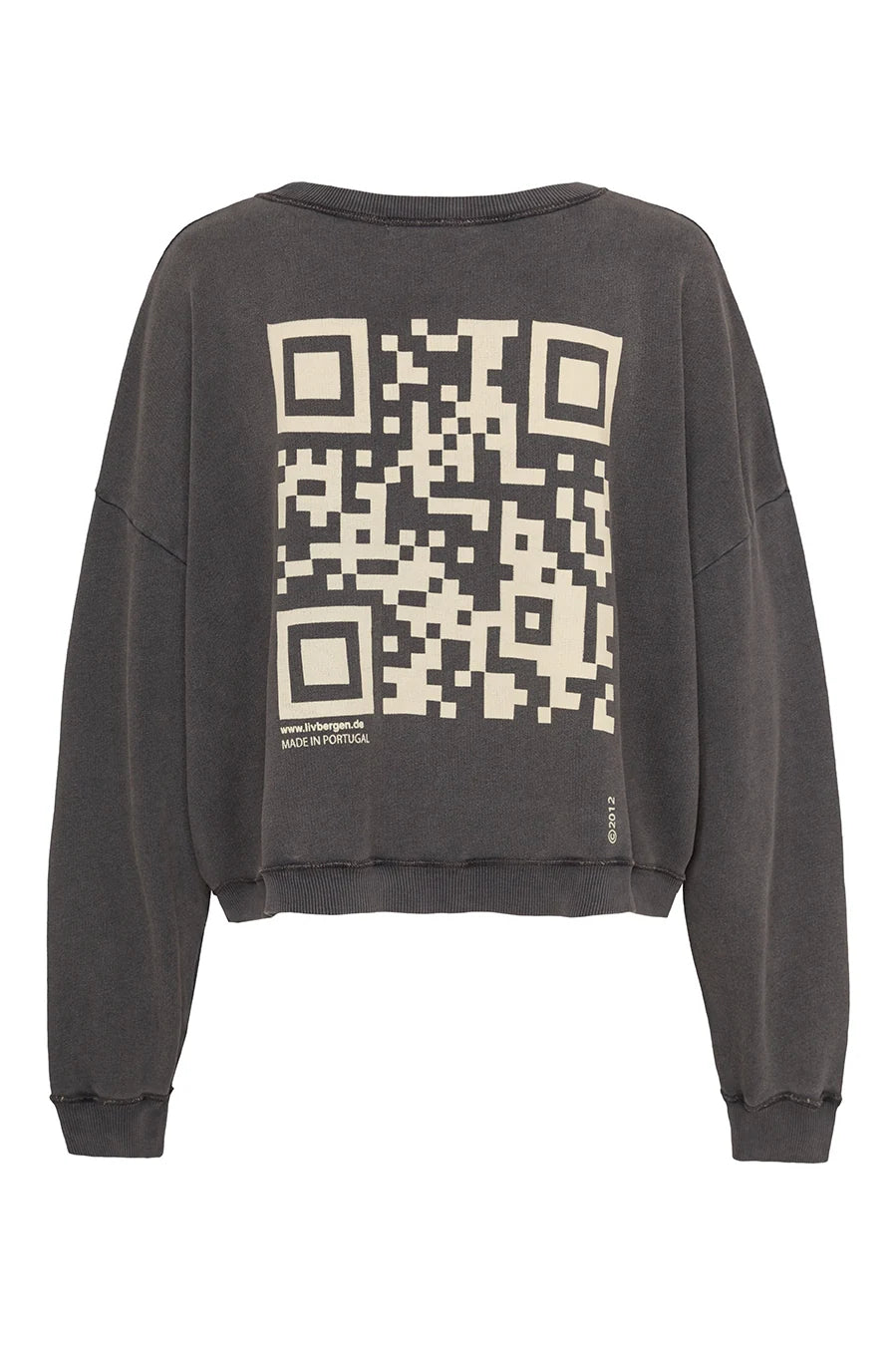 Liv Bergen Sweater QR Code schwarz
