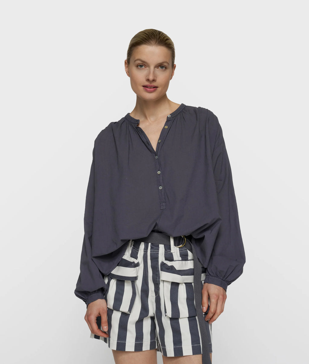 10 Days Flowy Bluse Farbe Steel Blue