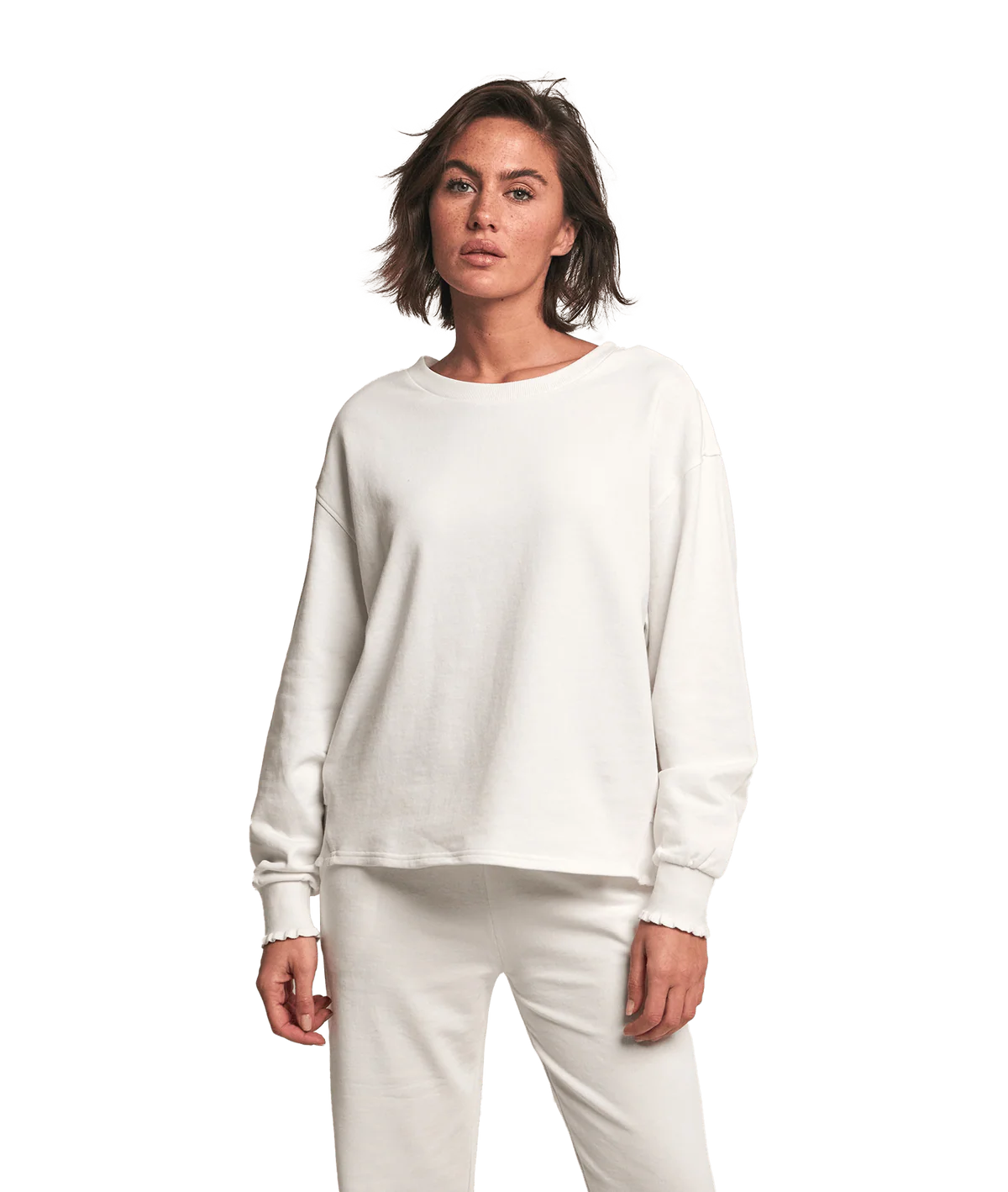 Love Joy Victory Sweatshirt Rose weiß