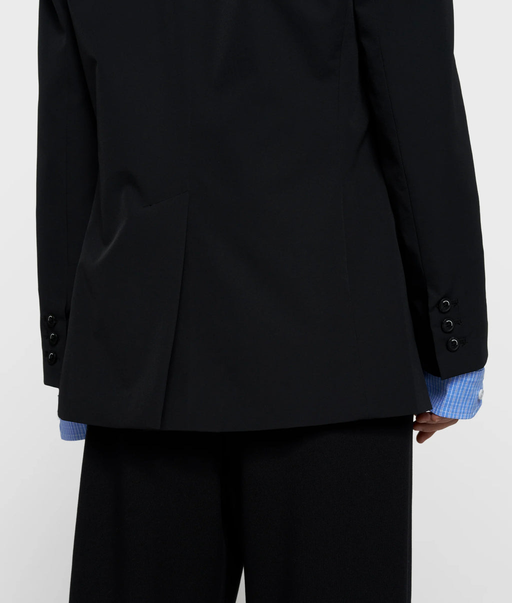 10 Days Travel Blazer mit doppeltem Ärmelaufschlag schwarz