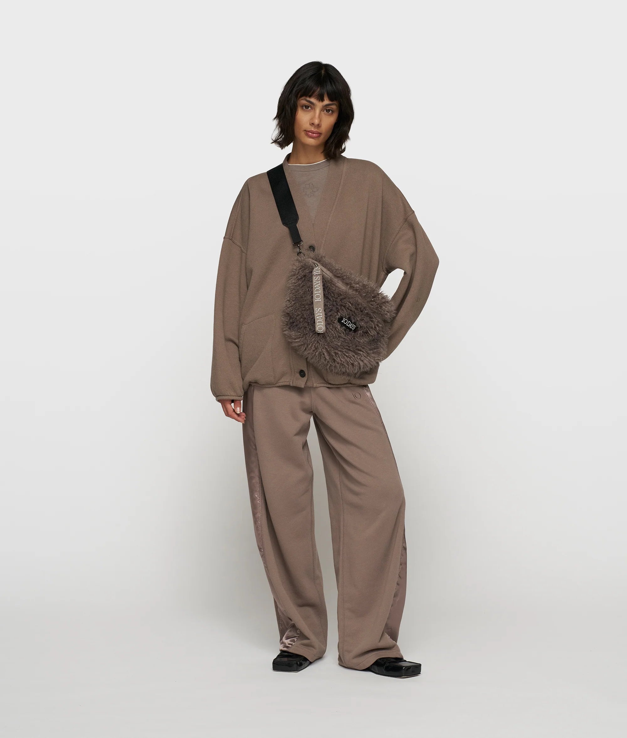 10 DAYS Baseball Cardigan Fleece Moonrock