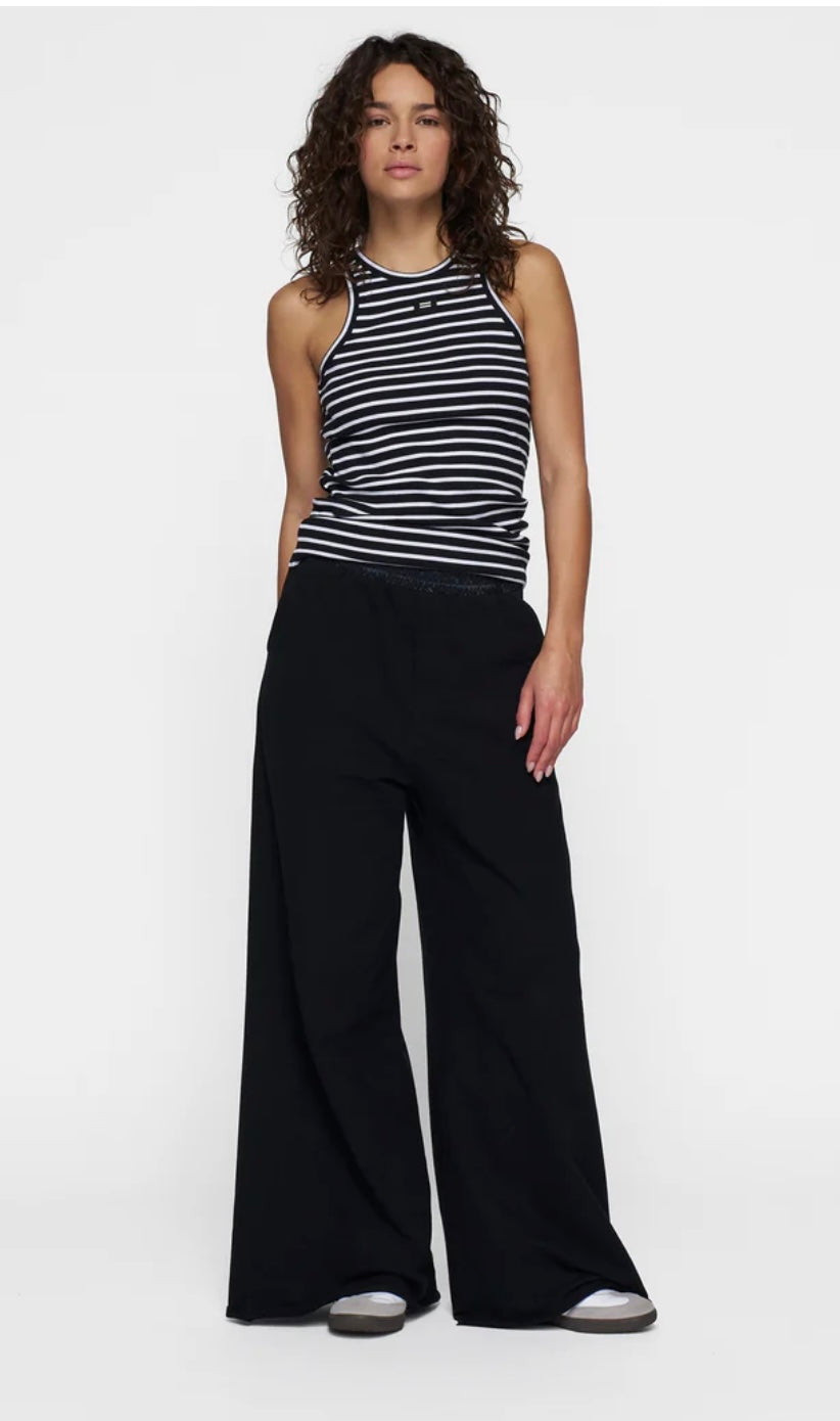 10 DAYS Streifen Tanktop Schwarz weiß