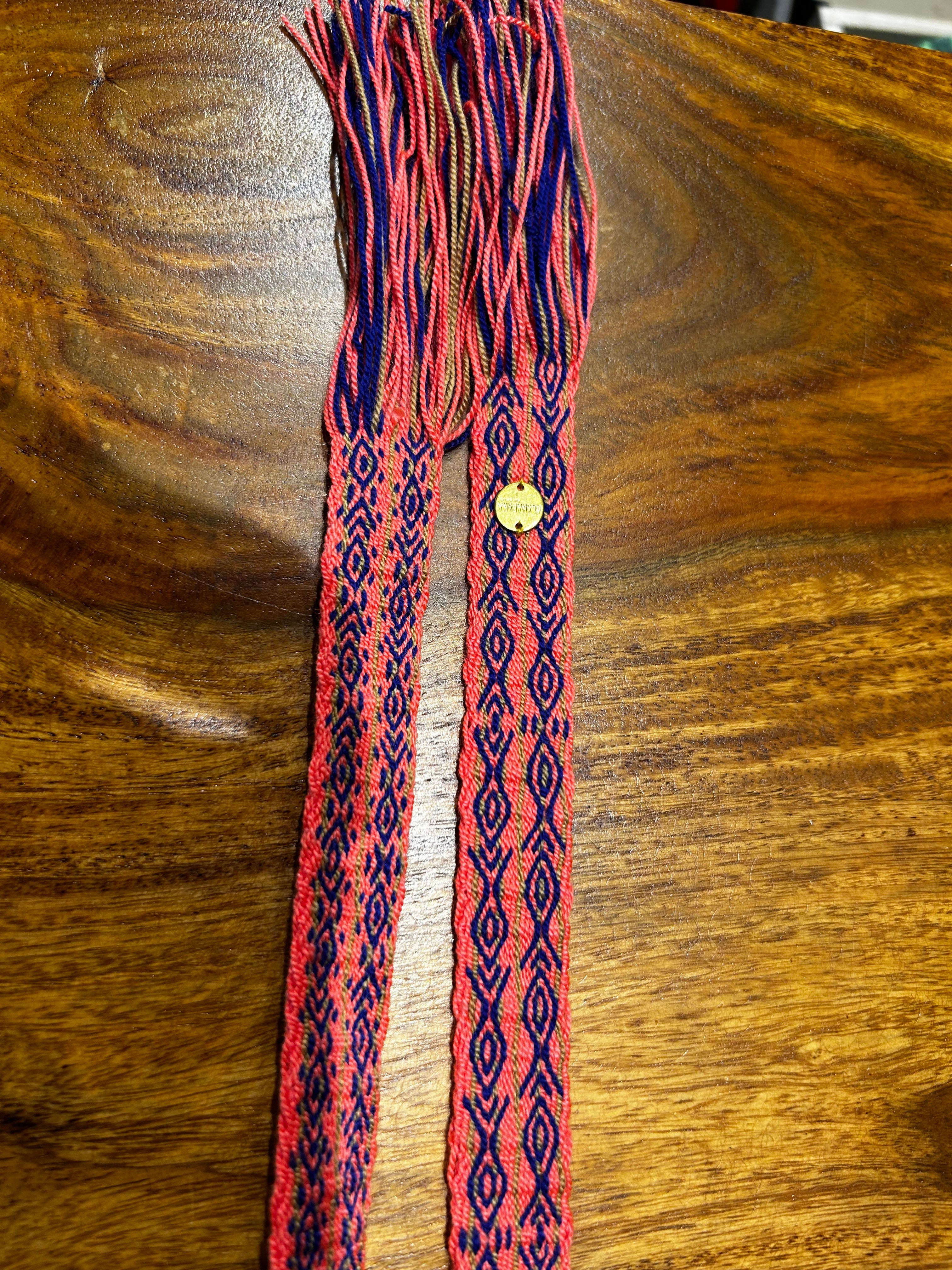 Guanabana Gürtel zum Knoten (Schmal) Korallefarben