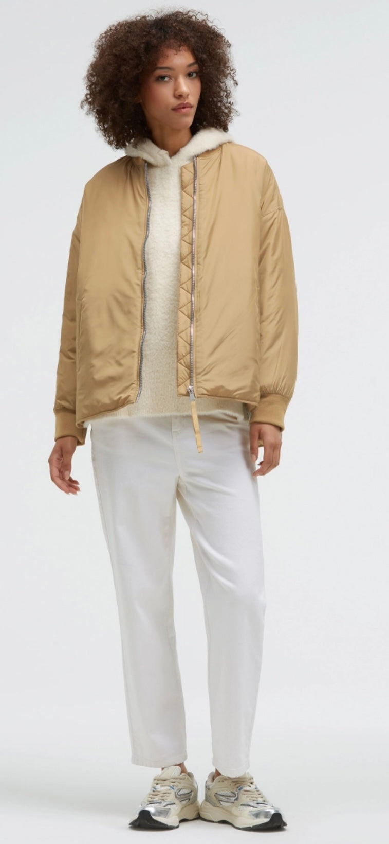 Senses The Label  Blouson OPTI:MIST im Aviator Stil Light Cognac