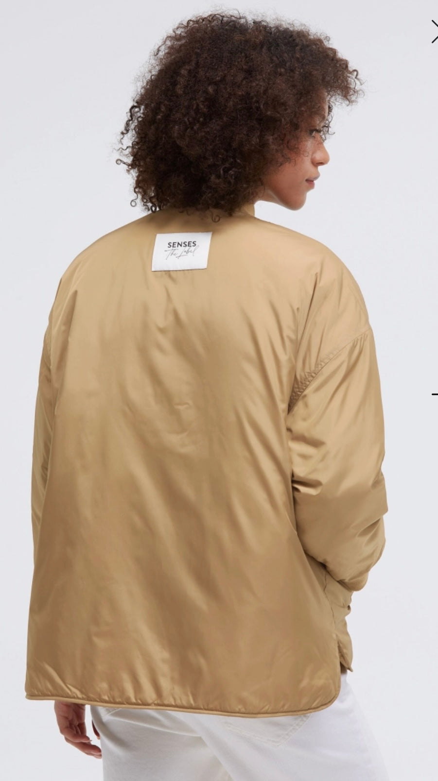 Senses The Label  Blouson OPTI:MIST im Aviator Stil Light Cognac