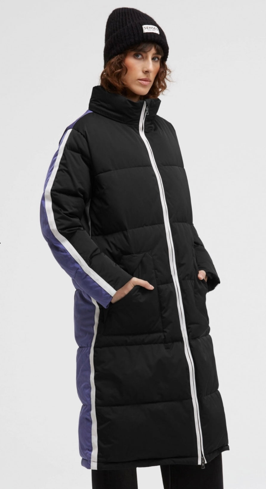 Senses The Label Sportive Steppjacke OKLA:HOMA im colourdesign Black