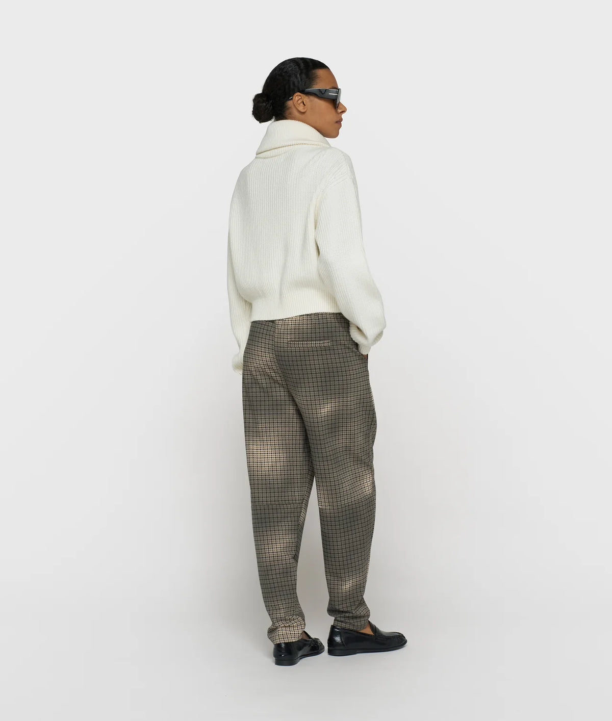 10 Days Rib Knit Zip Cardigan Ecru