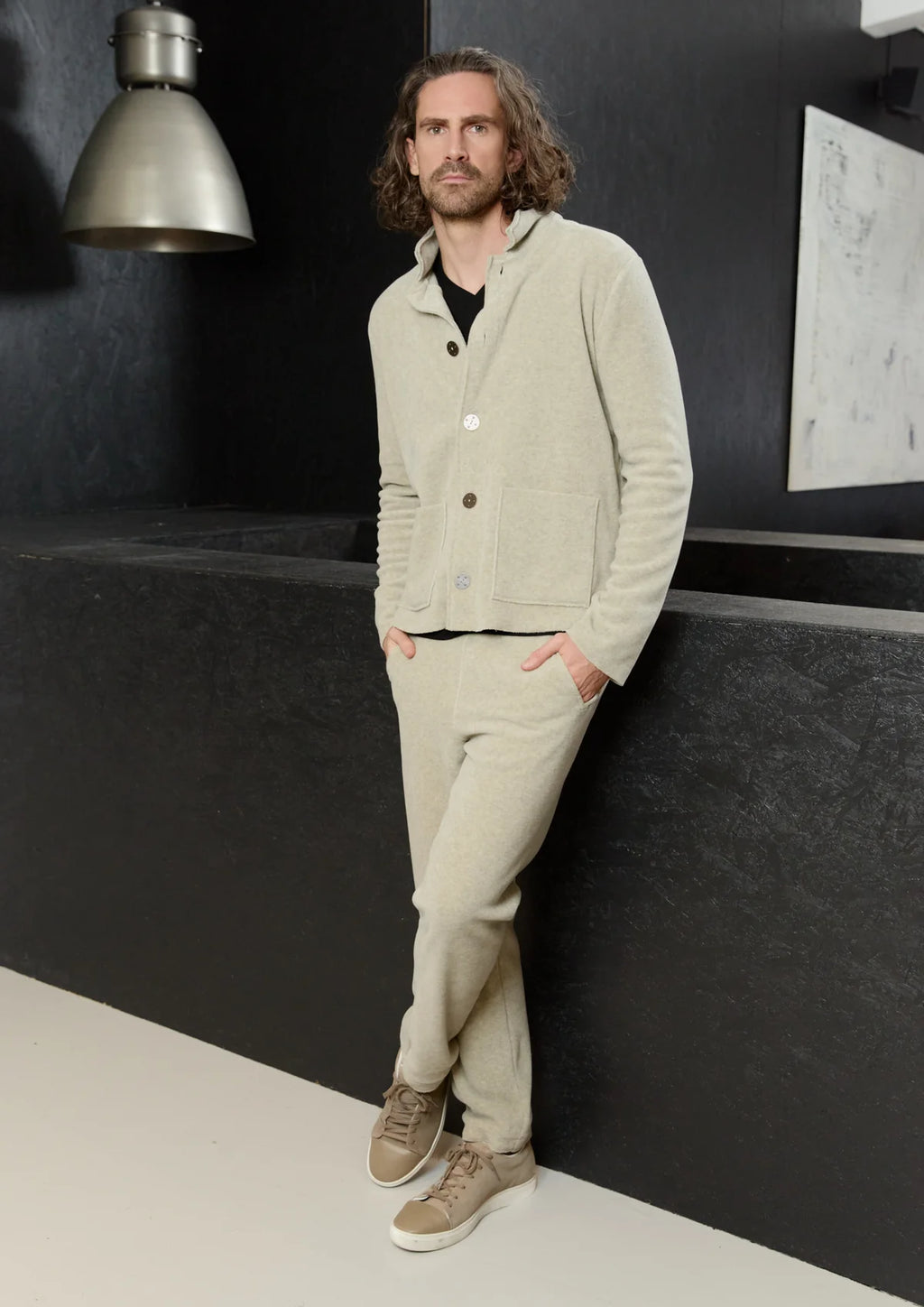 HSCP Henriette Steffensen Cardigan Unisex Sandfarben
