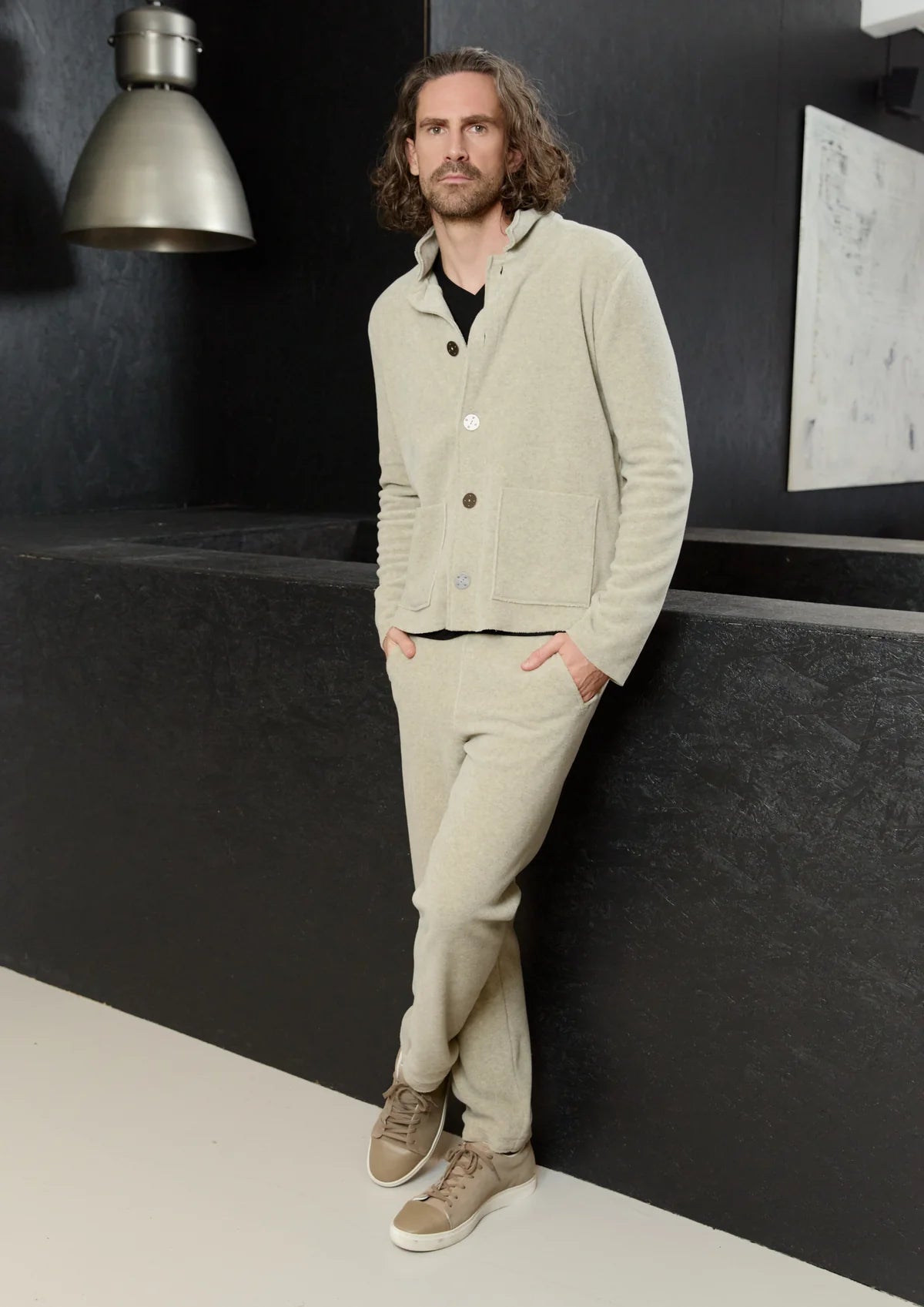 HSCP Henriette Steffensen Cardigan Unisex Sandfarben