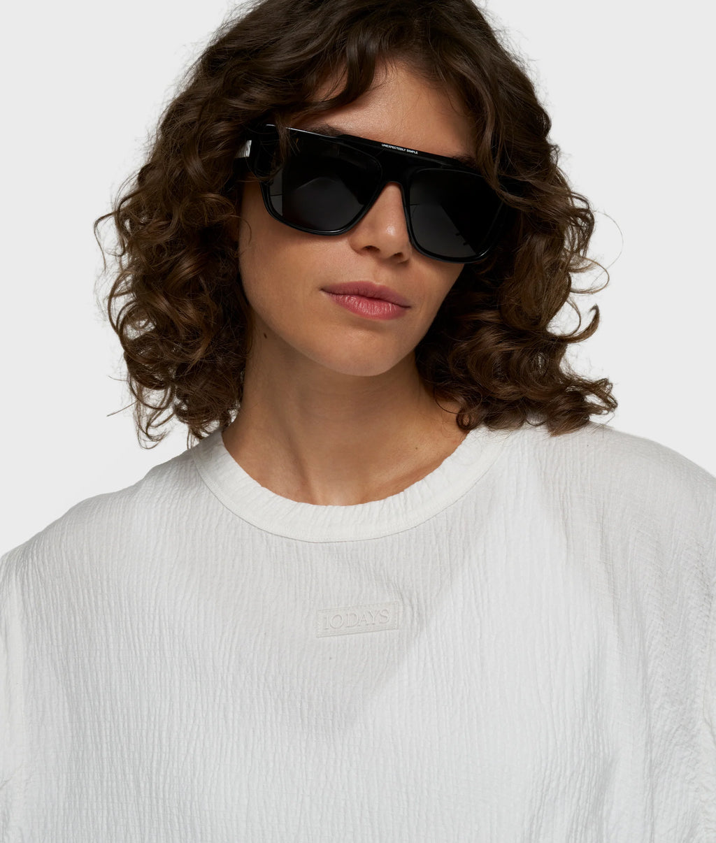10 Days Round Neck Tee Shirt Farbe Ecru