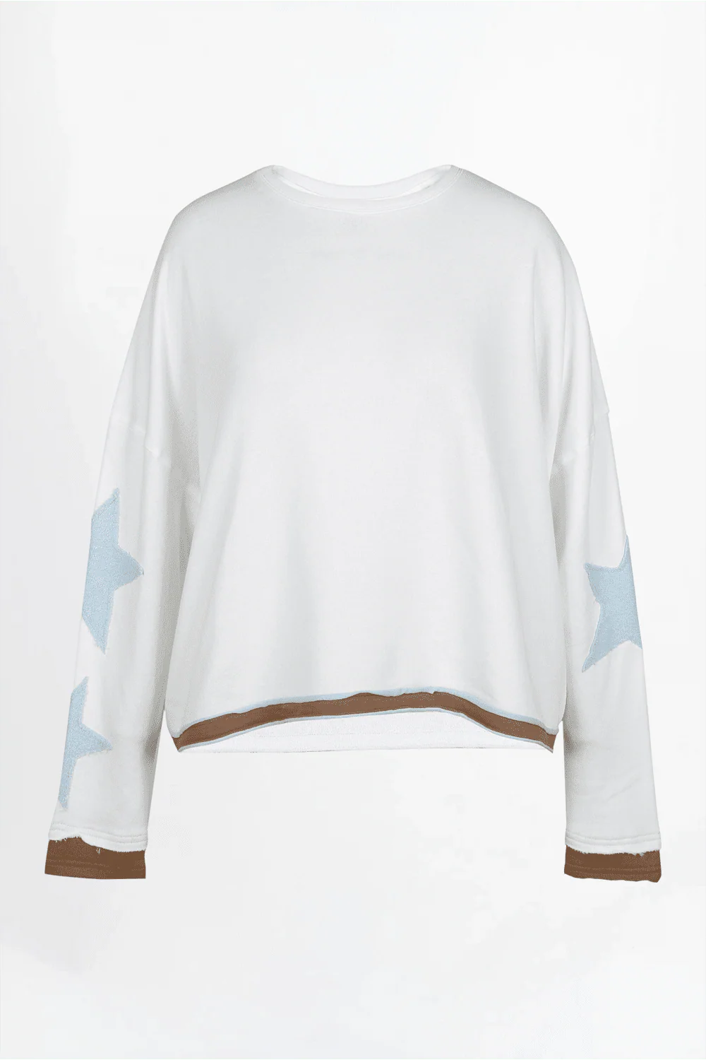 Love Joy Victory Sweatshirt Hopewell Sternen Patches weiß