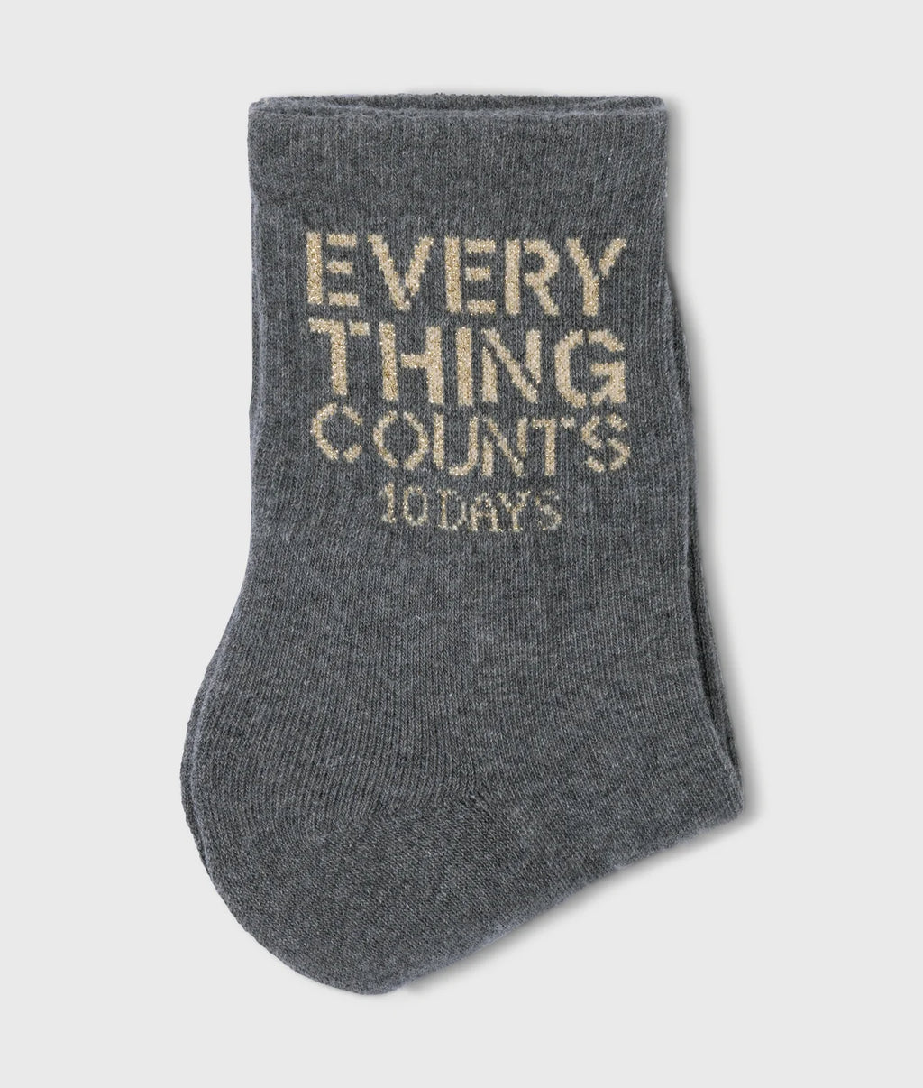 10 Days Socken Everything Counts Antra Melee Grau