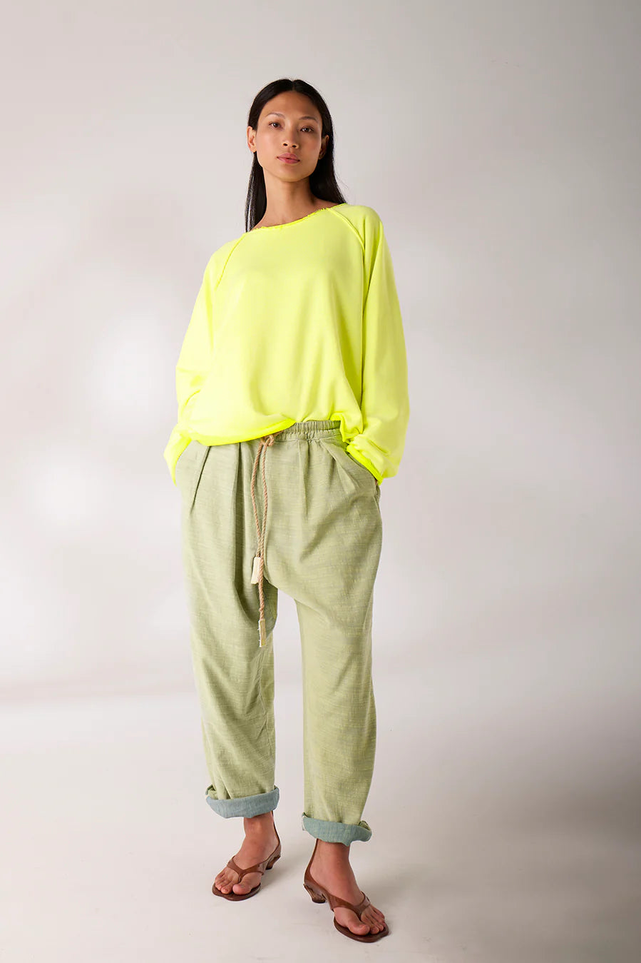Liv Bergen Sweatshirt Fine Neongelb