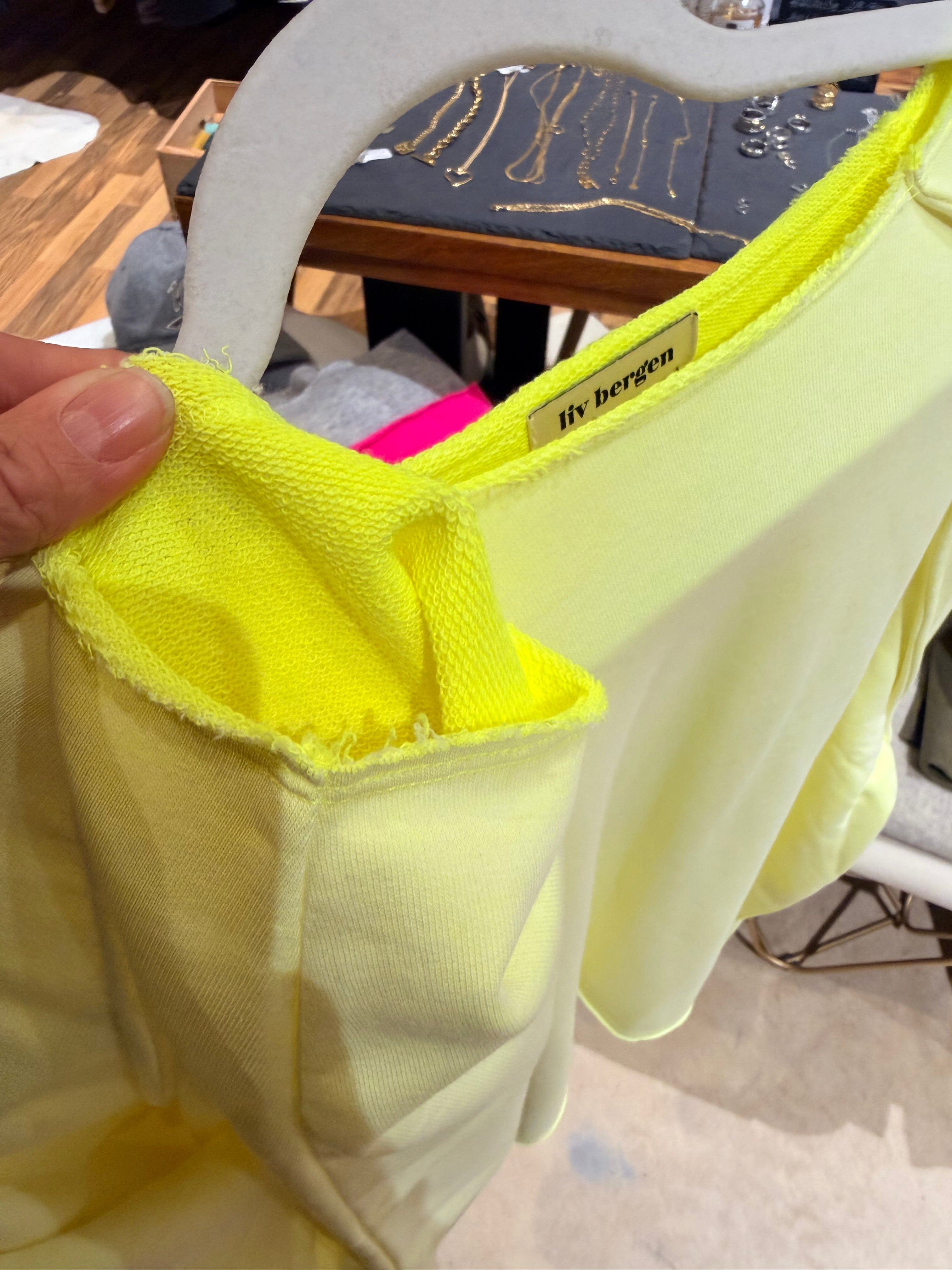 Liv Bergen Sweatshirt Fine Neongelb