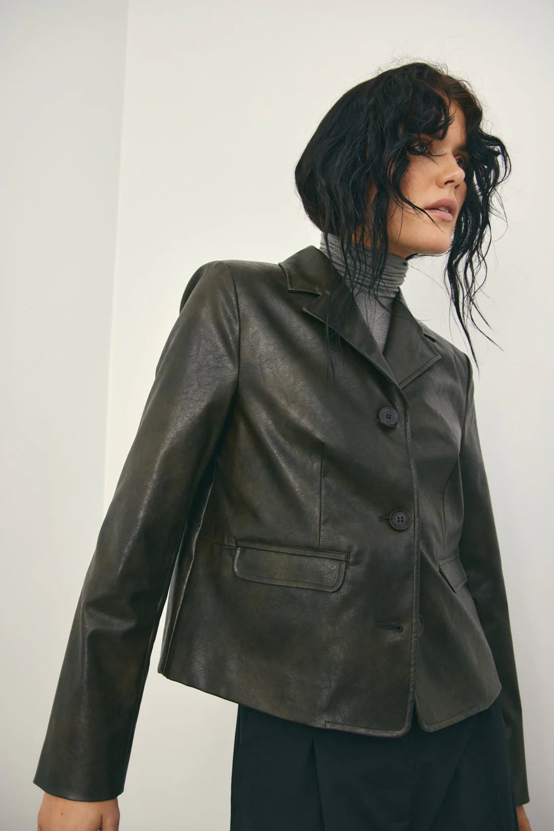 Noella Libinette Top grau melange