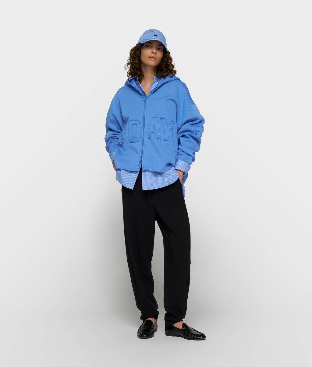 10 Days Statement Hoodie Ultramarine Blau