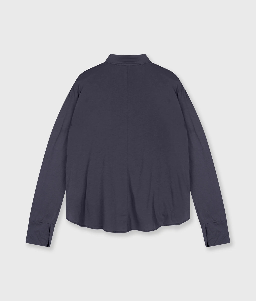 10 Days Wrap Bluse Steelblue