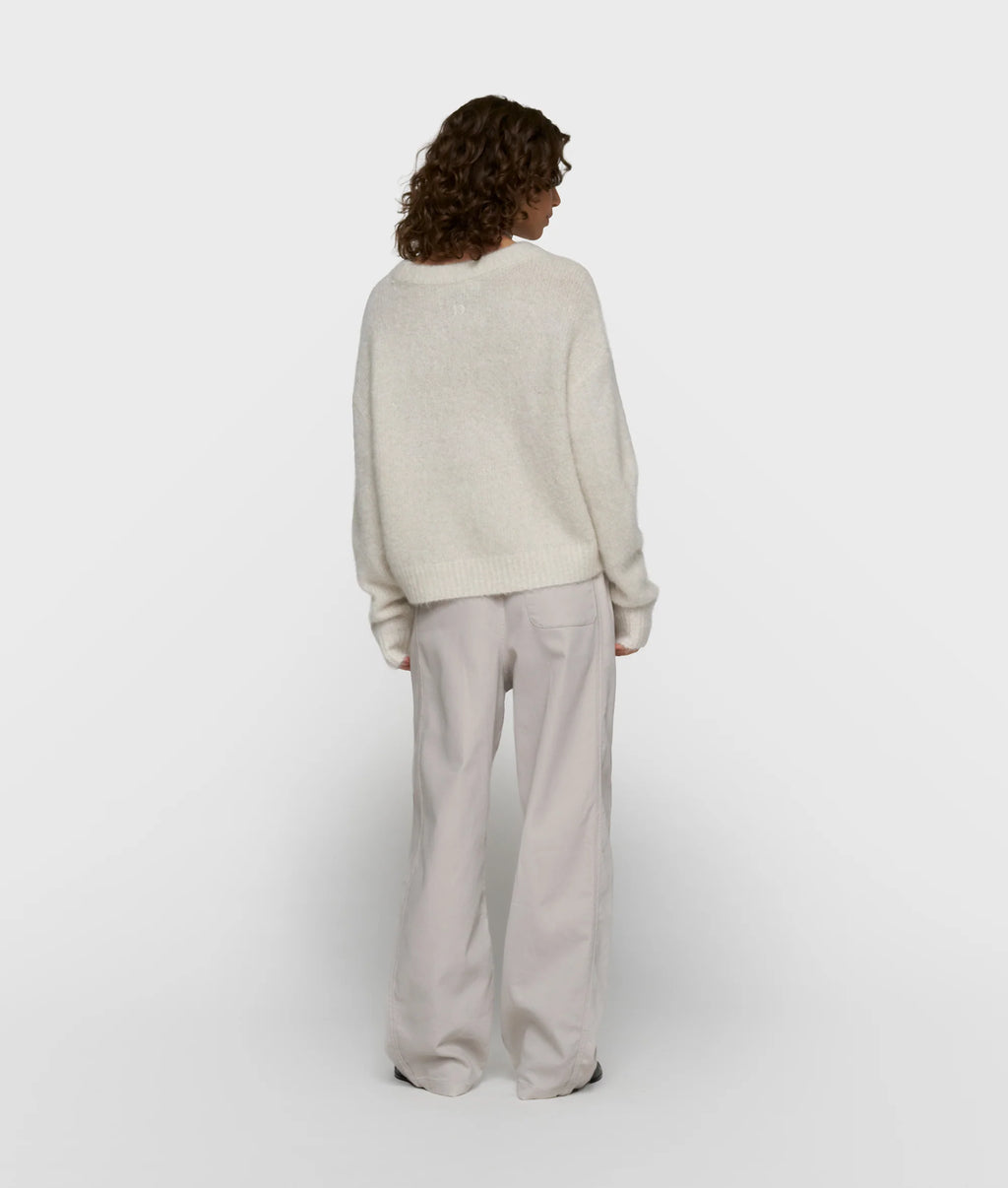 10 Days Strickpullover mit Lurex Ecru
