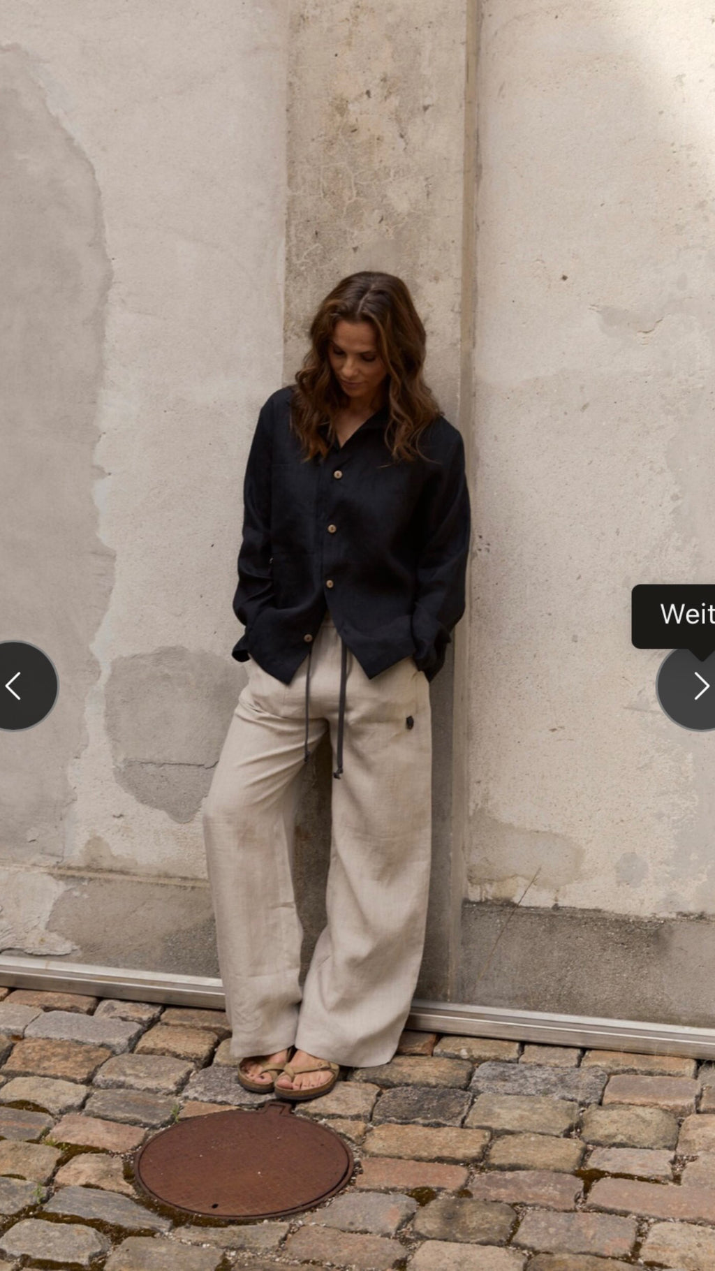 HSCPH Henriette Steffensen Hanf Hemd weiß oder schwarz ( Hemp Bluse)