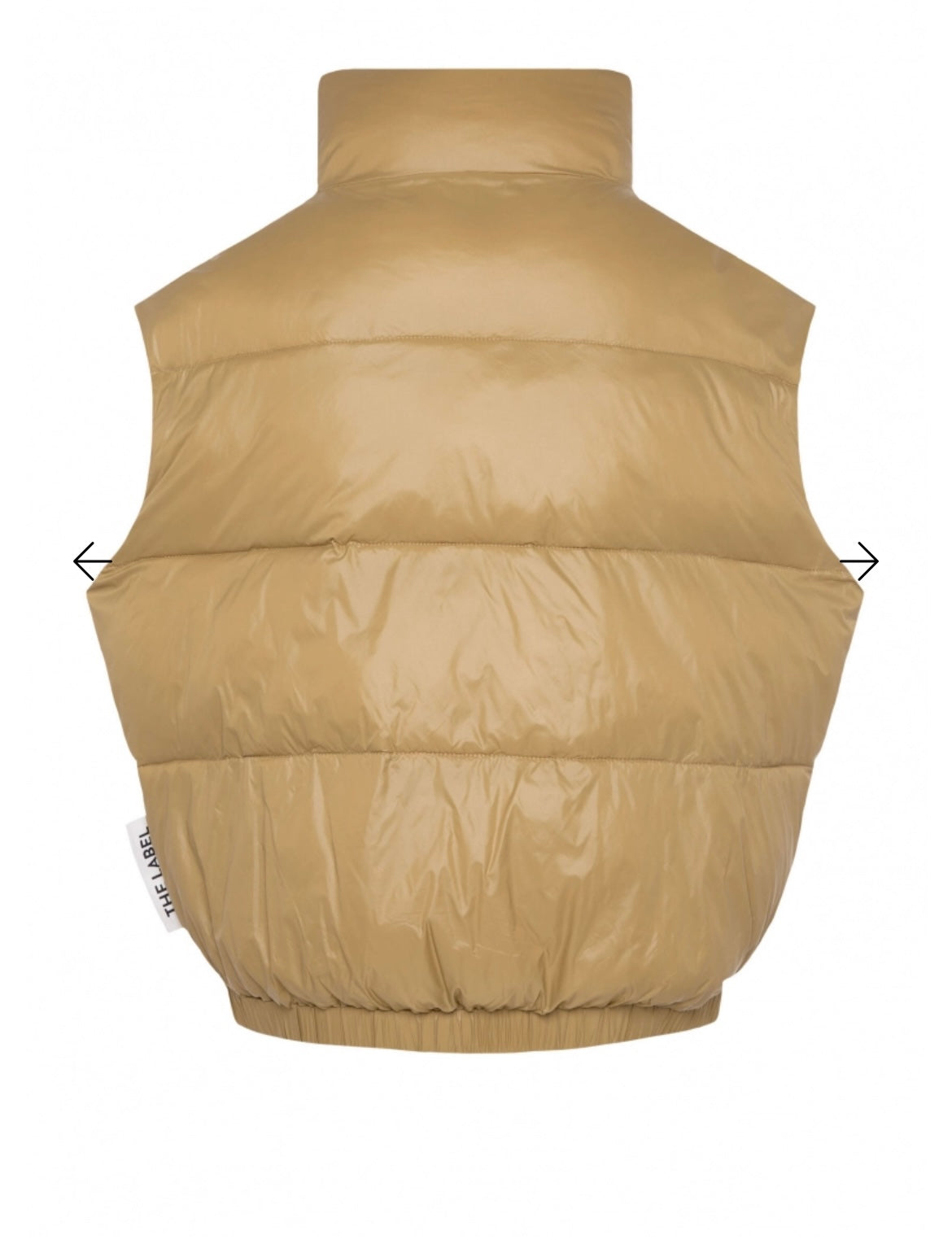 Senses The Label  Steppweste OW:E oversized light cognac