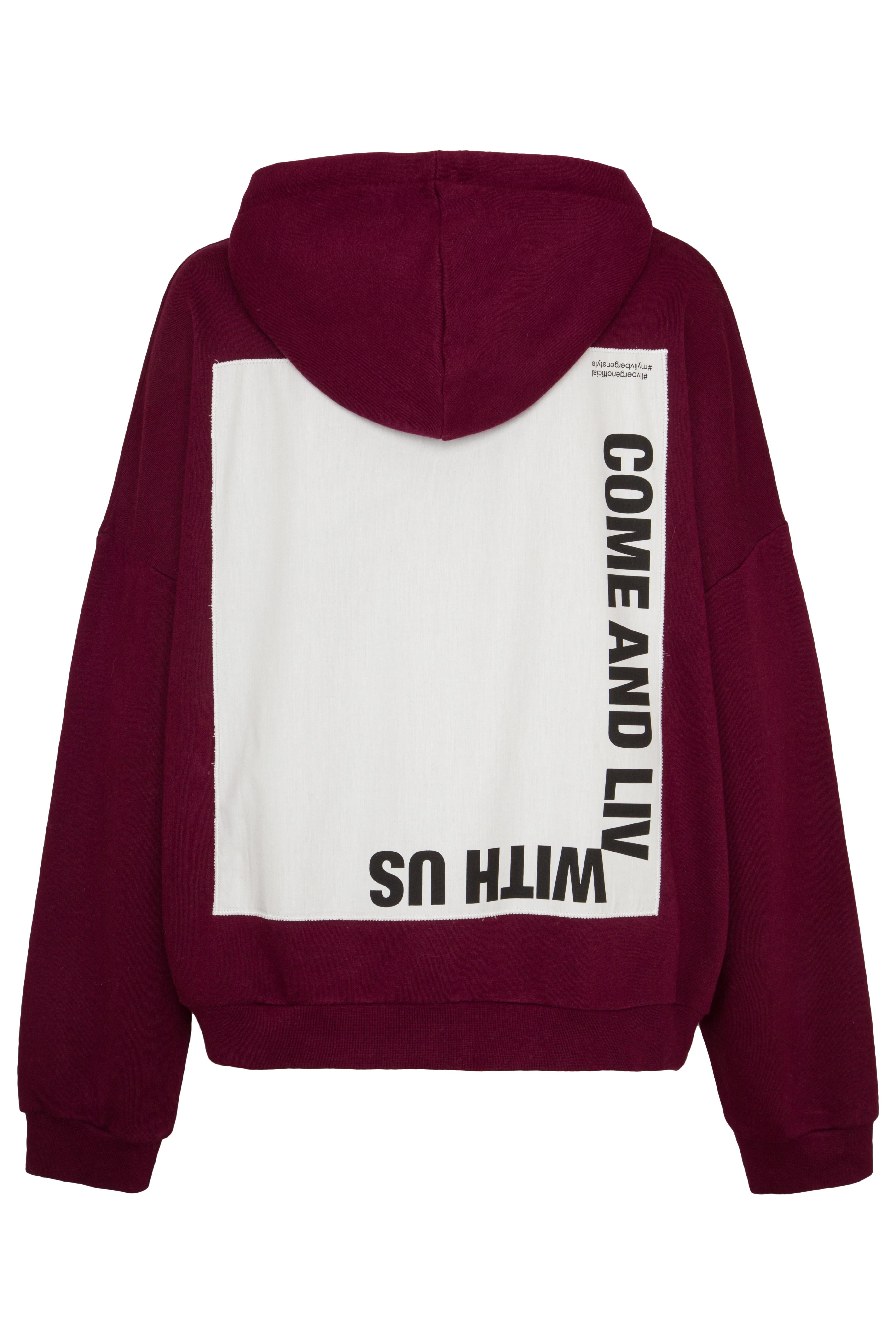 Liv Bergen Hoodie Come Bordeaux