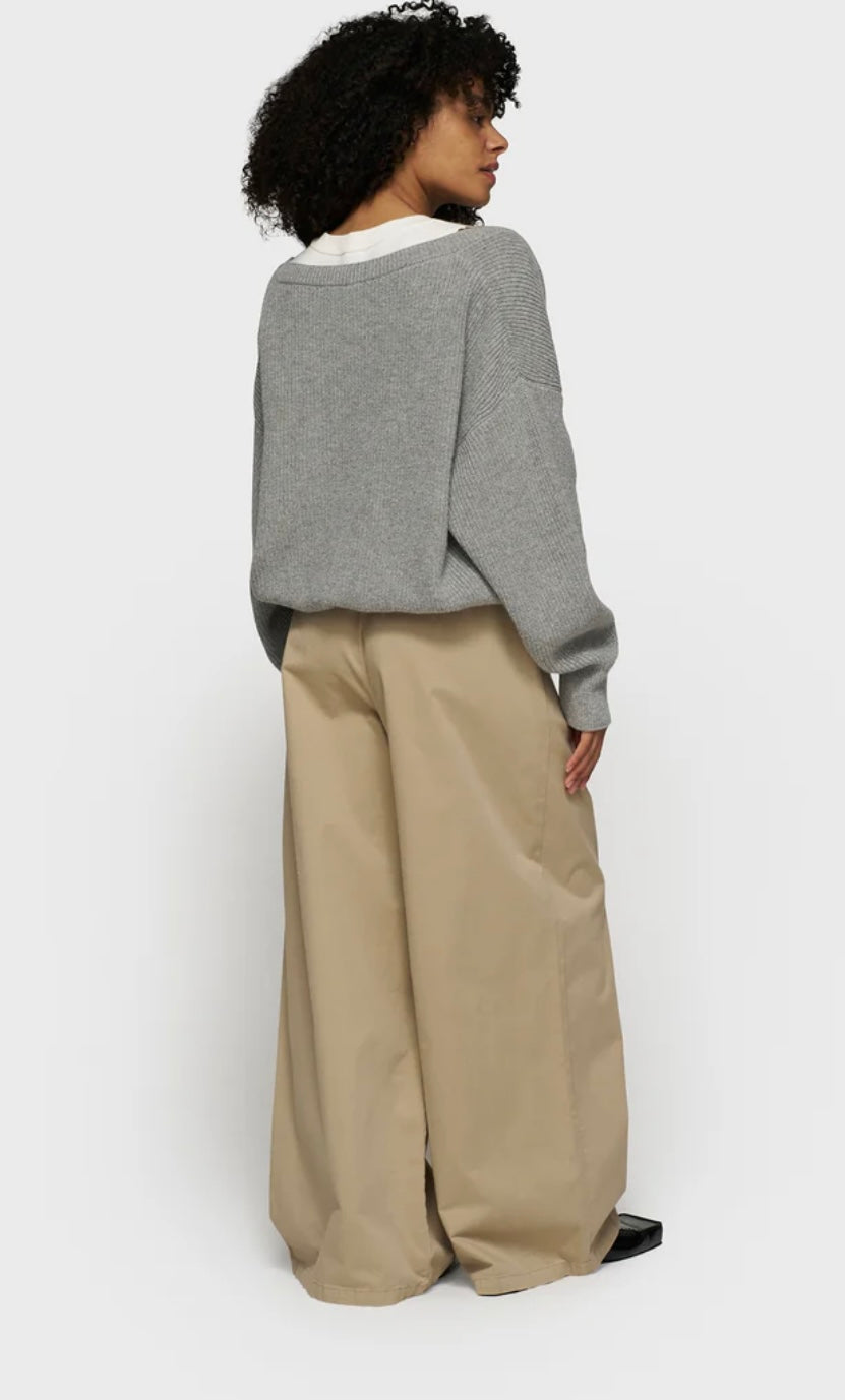 10 DAYS Wide Pants Twill Farbe Earth