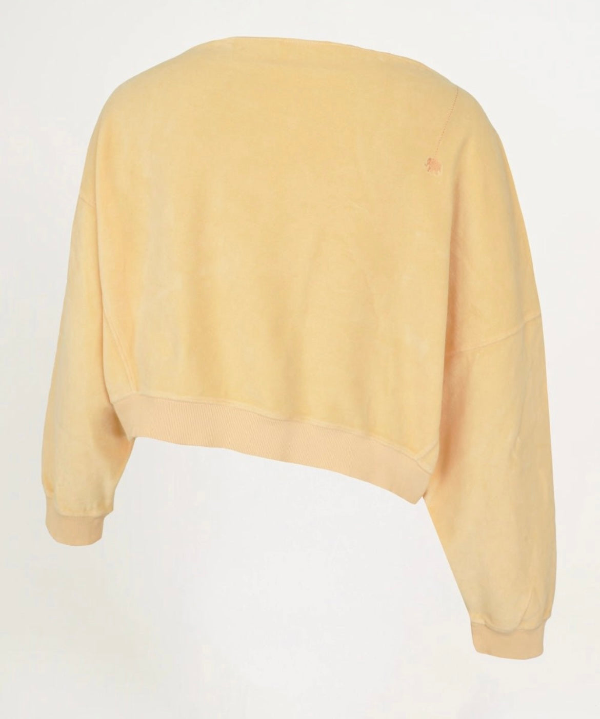 Love Joy Victory Velvet Cropped Sweatshirt Marti Peach