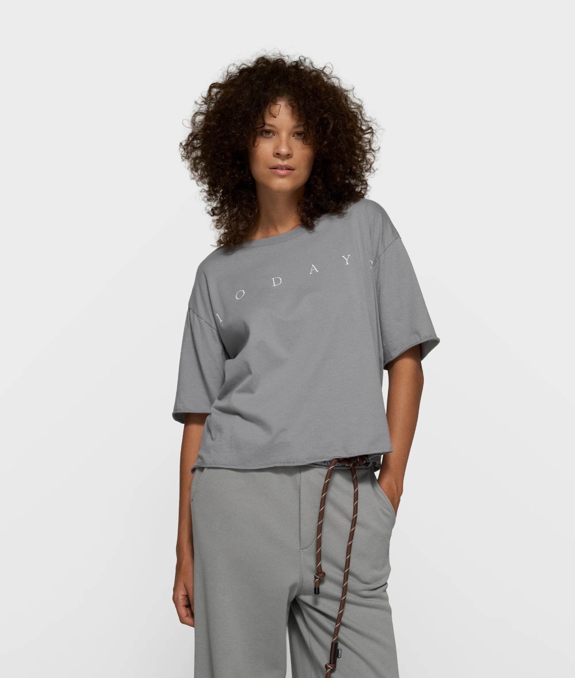 10 Days Short Sleeve Tee Logo Shirt Light graphite ( hellgrau)