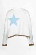 Love Joy Victory Sweatshirt Hopewell Sternen Patches weiß