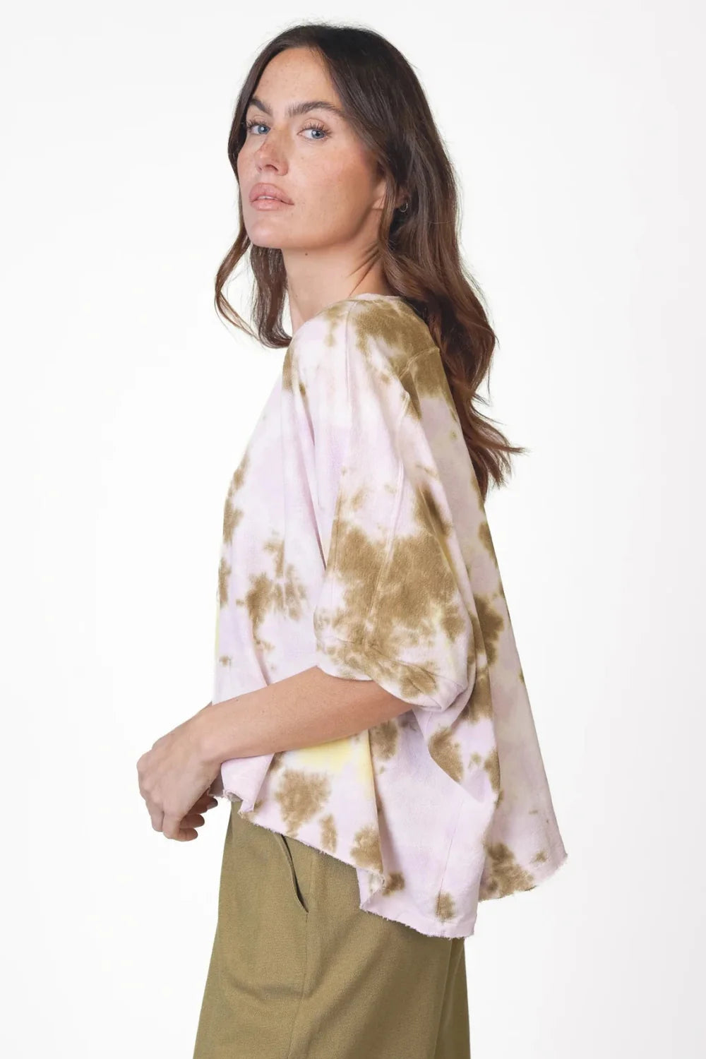 Love Joy Victory Cropped Sweatshirt Tie-Dye Driva Batik