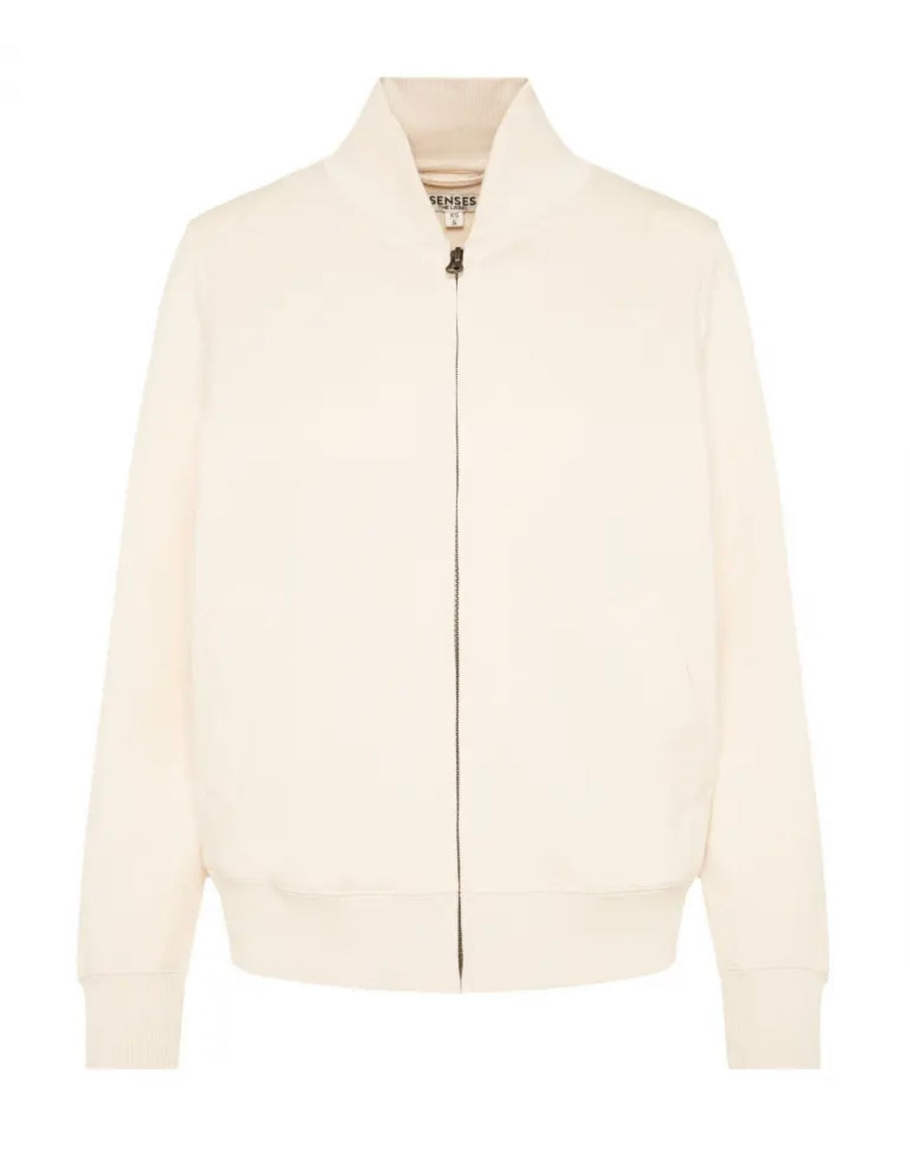 Sweatjacke im Interlock Jersey aus raw Cotton im Blouson Stil