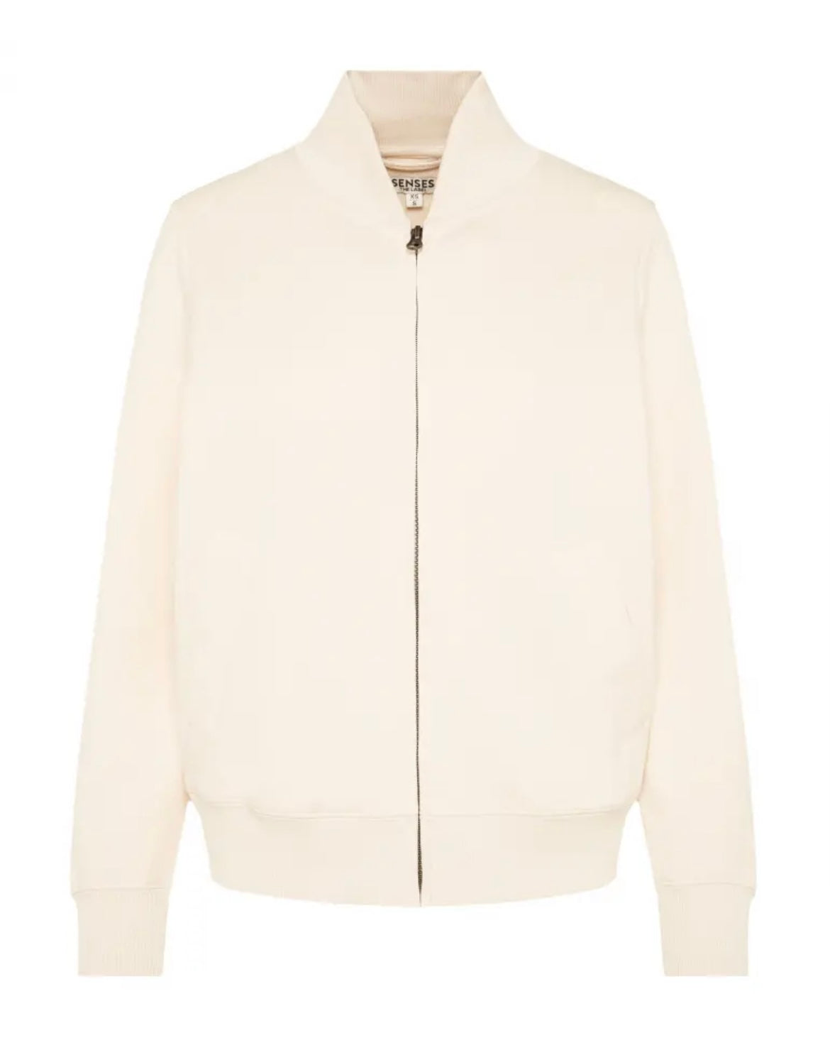 Sweatjacke im Interlock Jersey aus raw Cotton im Blouson Stil