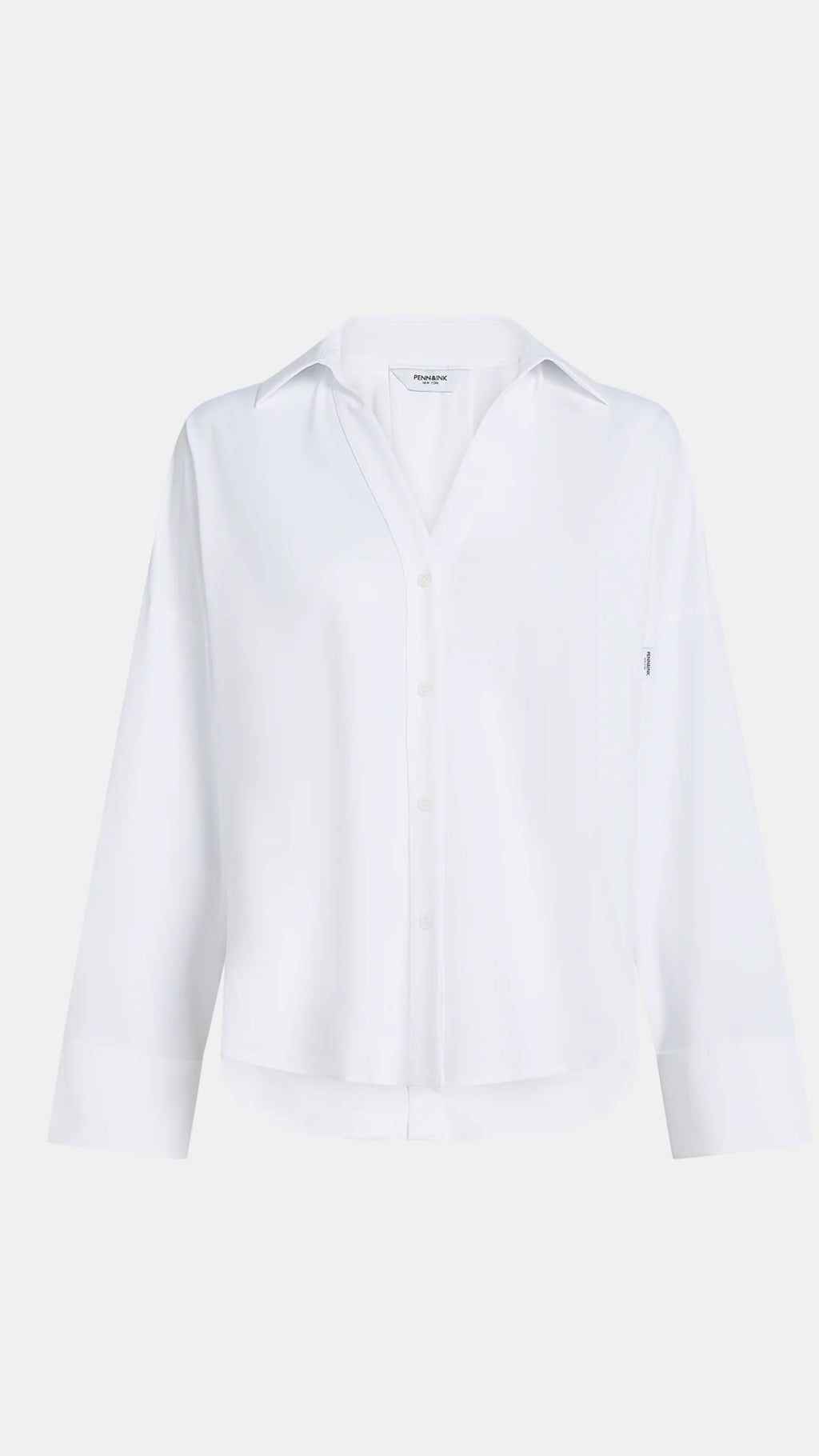 Penn&ink Bluse weiß Traveller Stoff (W26N1769)