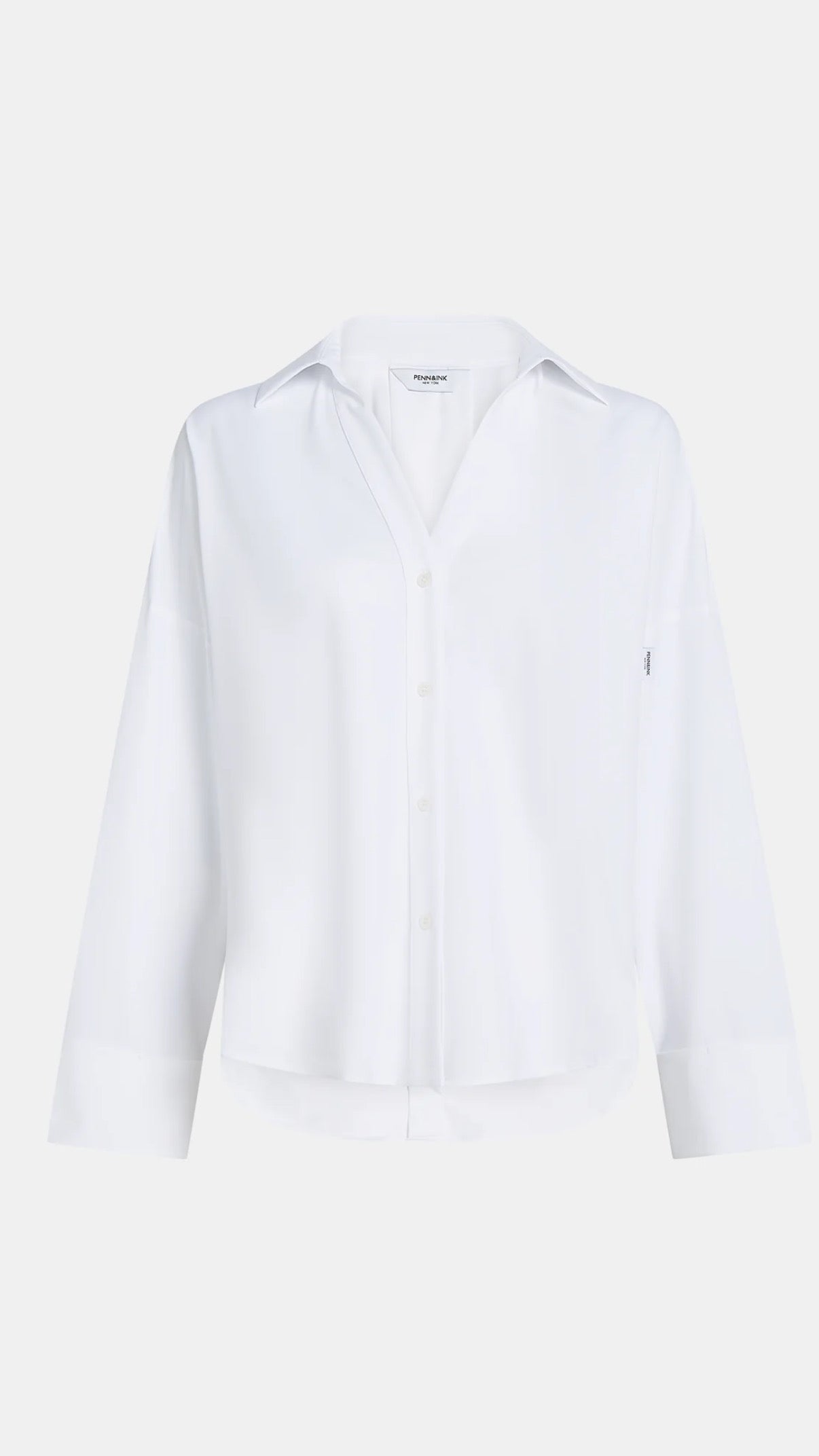 Penn&ink Bluse weiß Traveller Stoff (W26N1769)