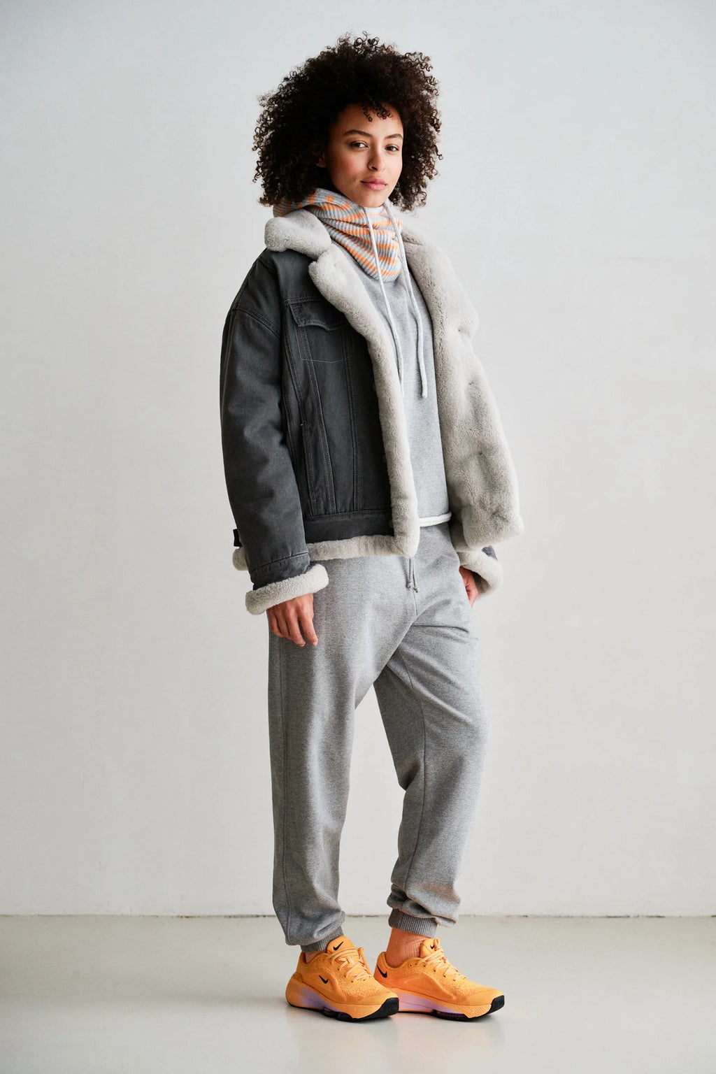 Penn&ink Trucker Jacke grau gefüttert