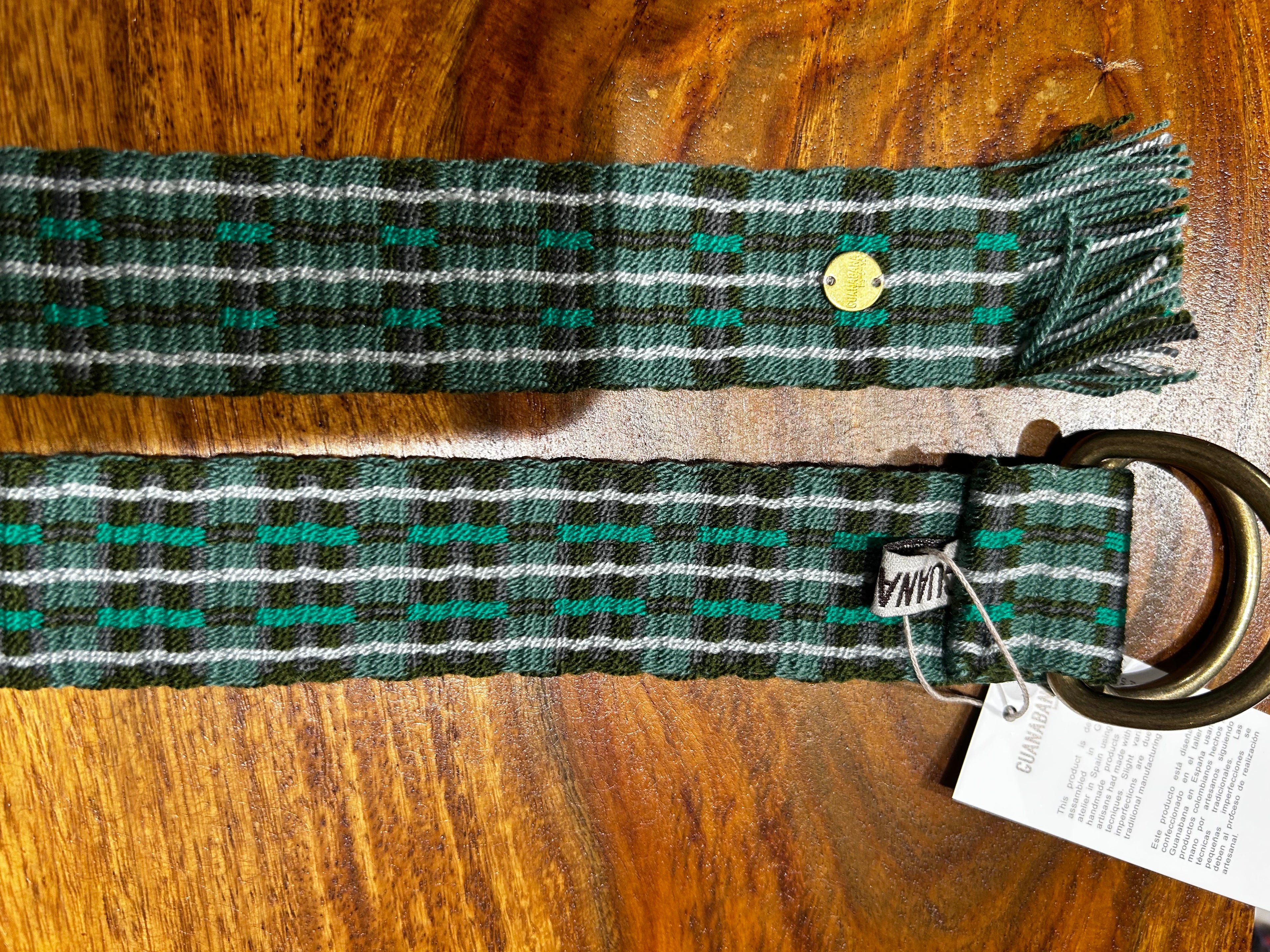 Guanabana Gürtel mit Schnalle grün