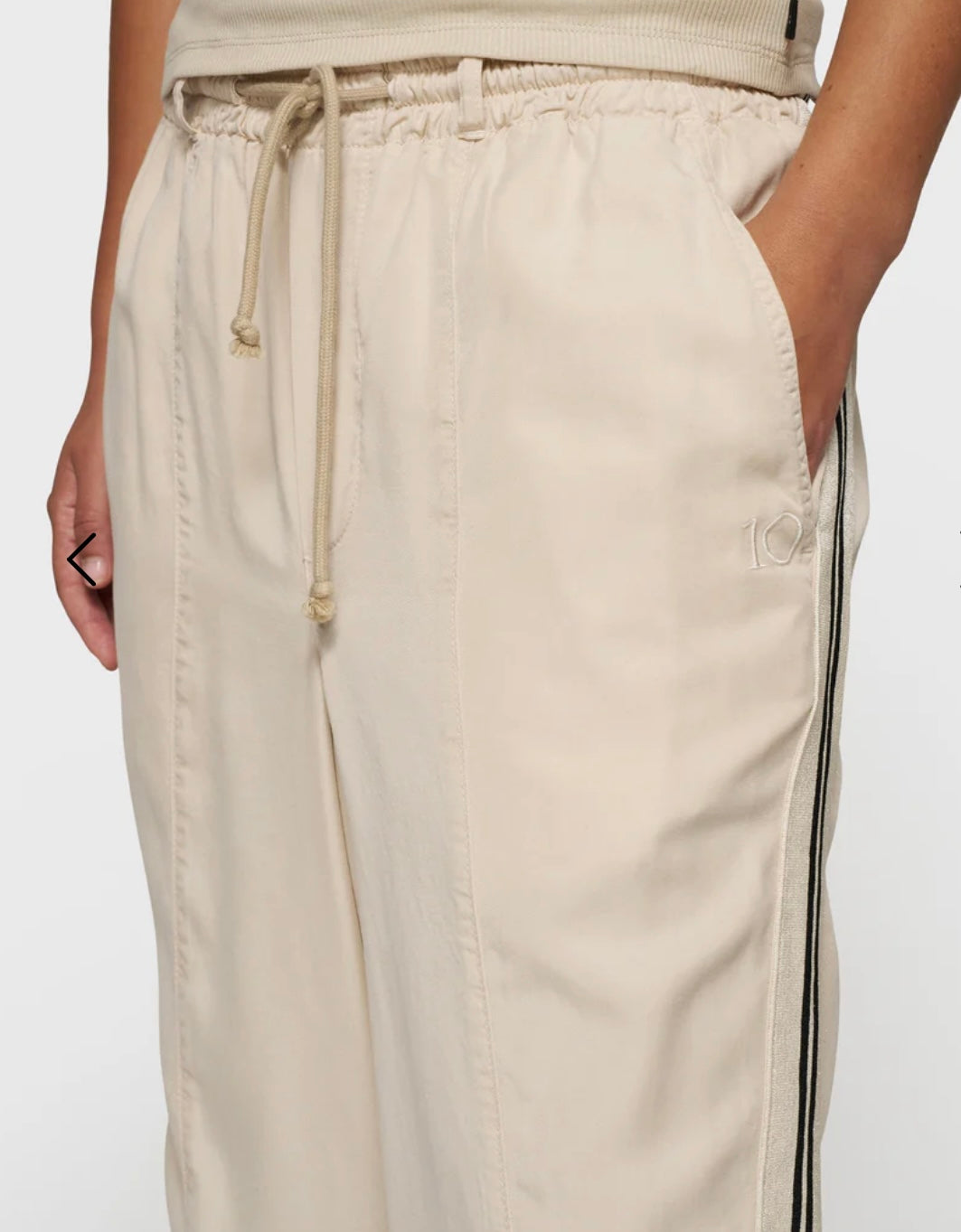 10 DAYS Wide Tapered Pants Tencel