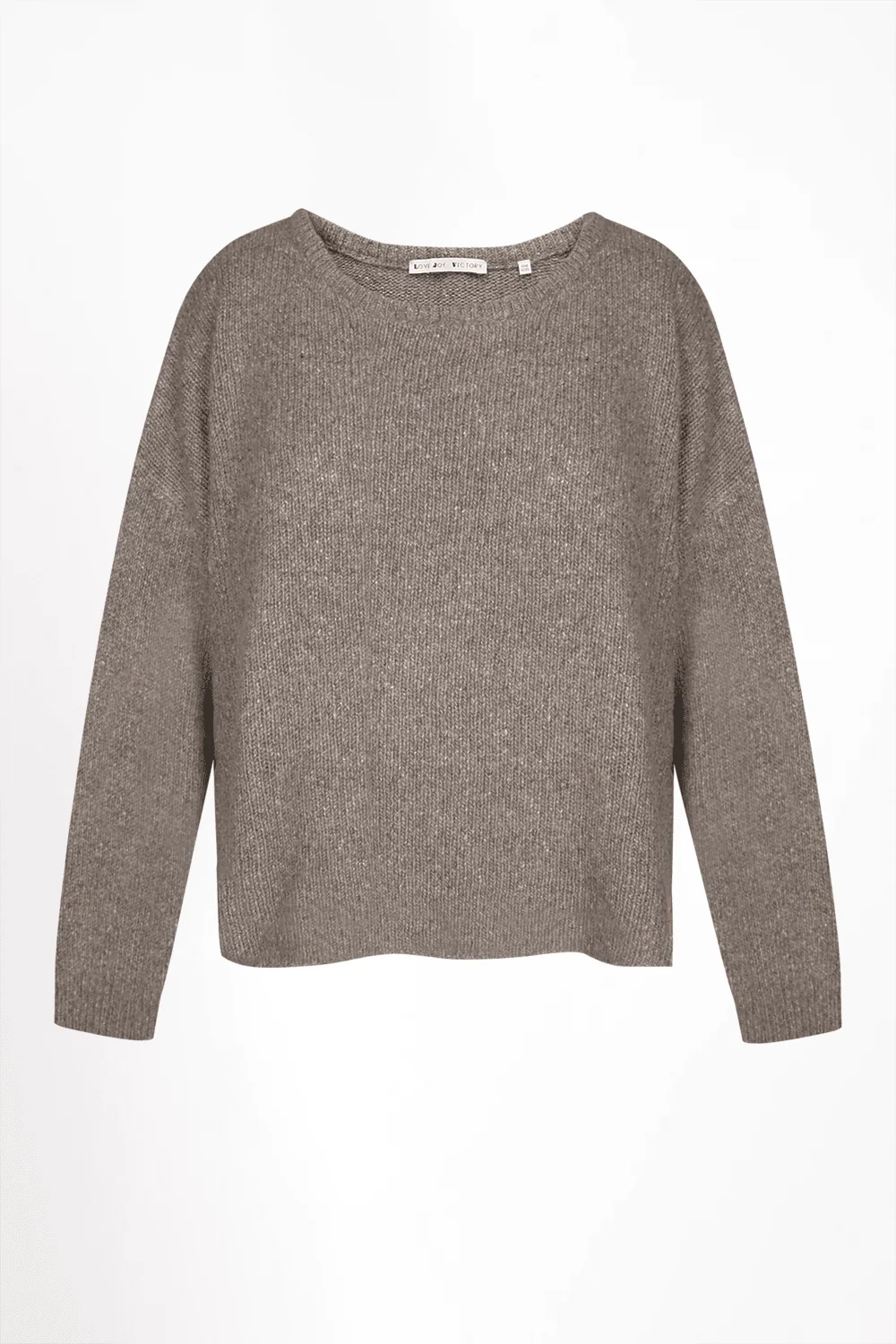 Love Joy Victory Amory Kaschmir Pullover granito graubraun
