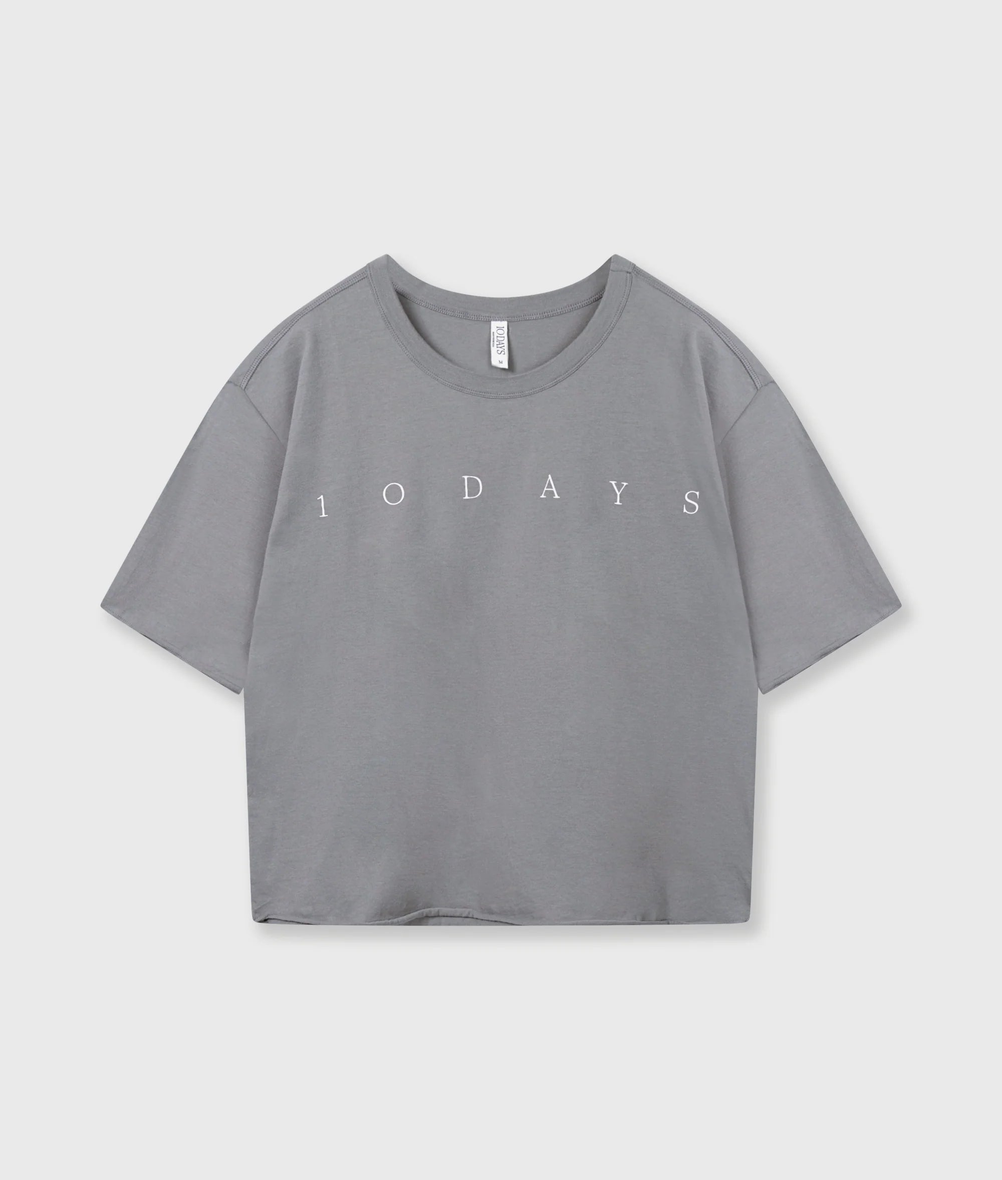 10 Days Short Sleeve Tee Logo Shirt Light graphite ( hellgrau)