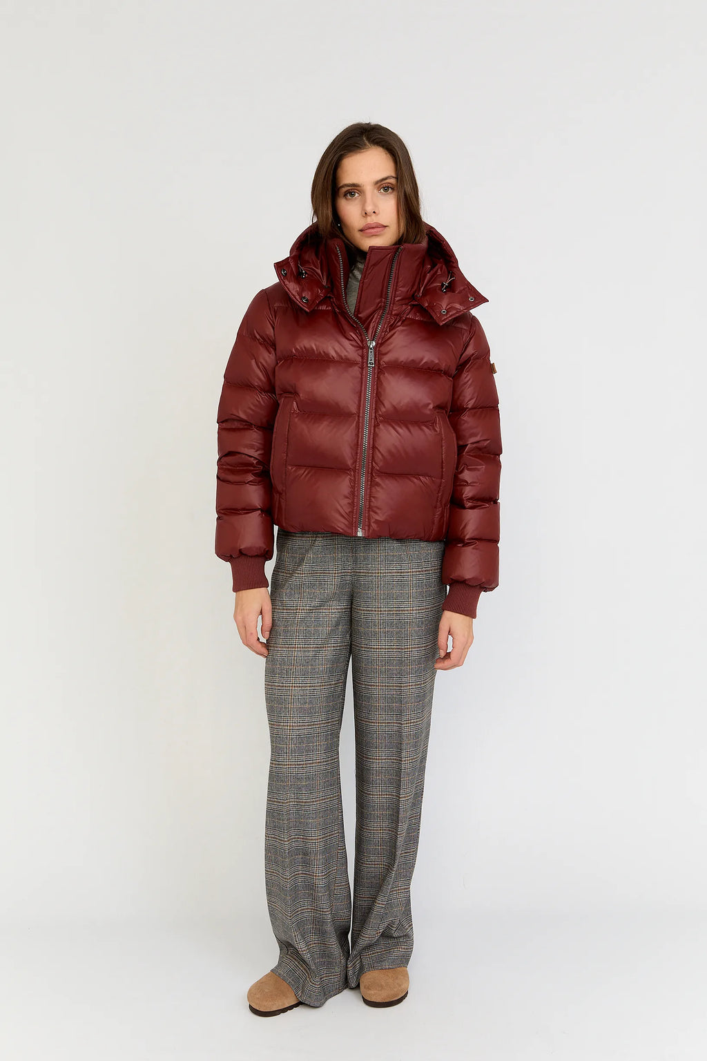MSCW Moscow Daunenjacke Marcy Farbe Madder ( mattfarbenes Weinrot)