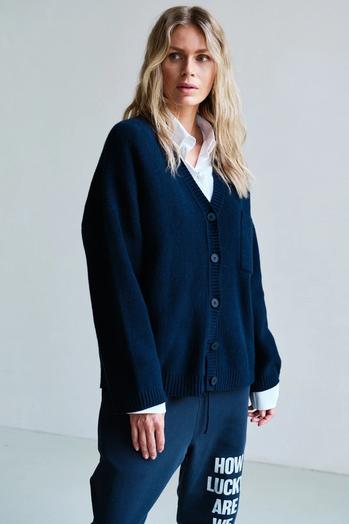 Penn&ink Cardigan (W26B450LTD) Navy blau