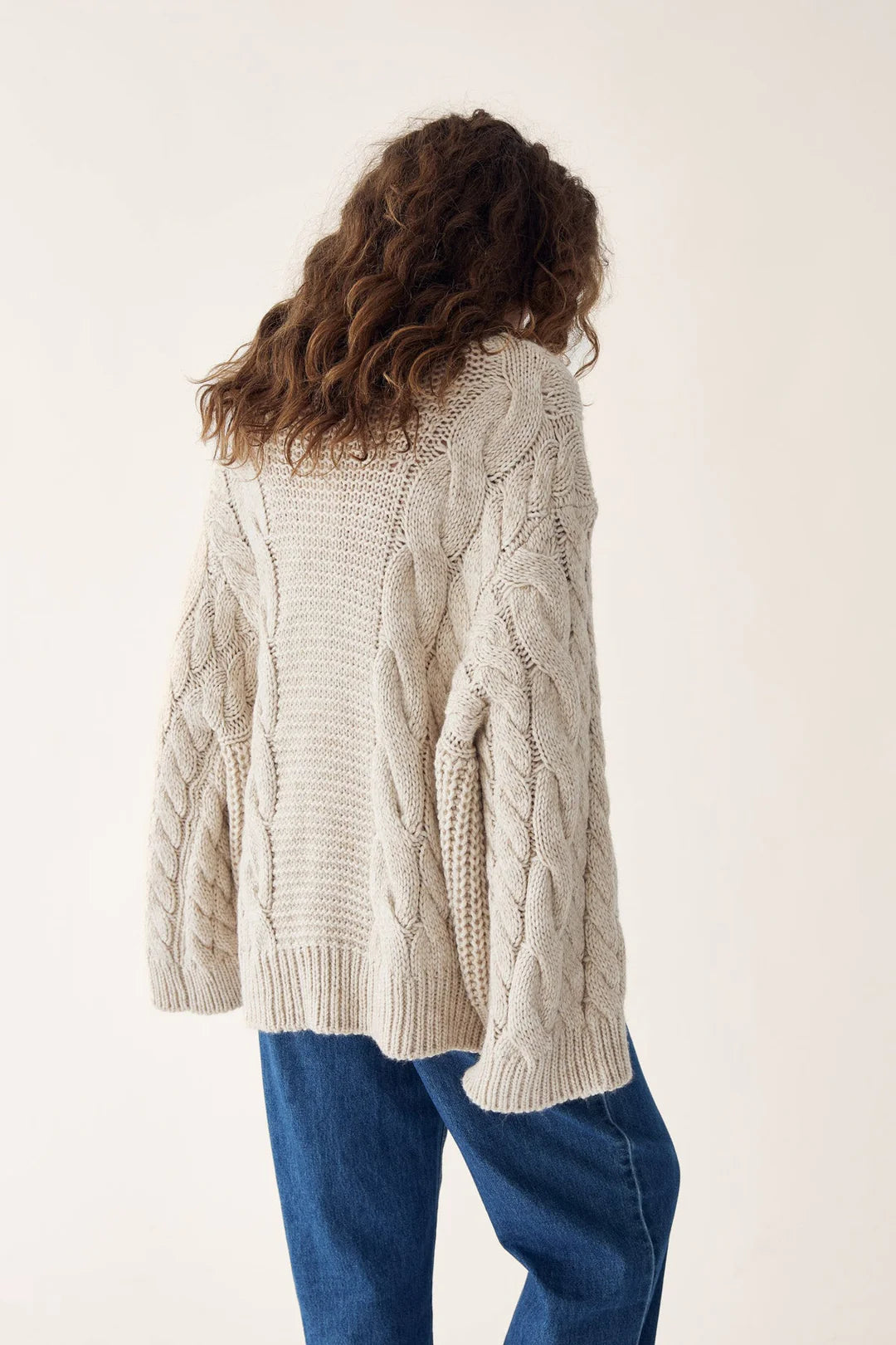 Noella Lisbeth Knit Pullover Oatmeal