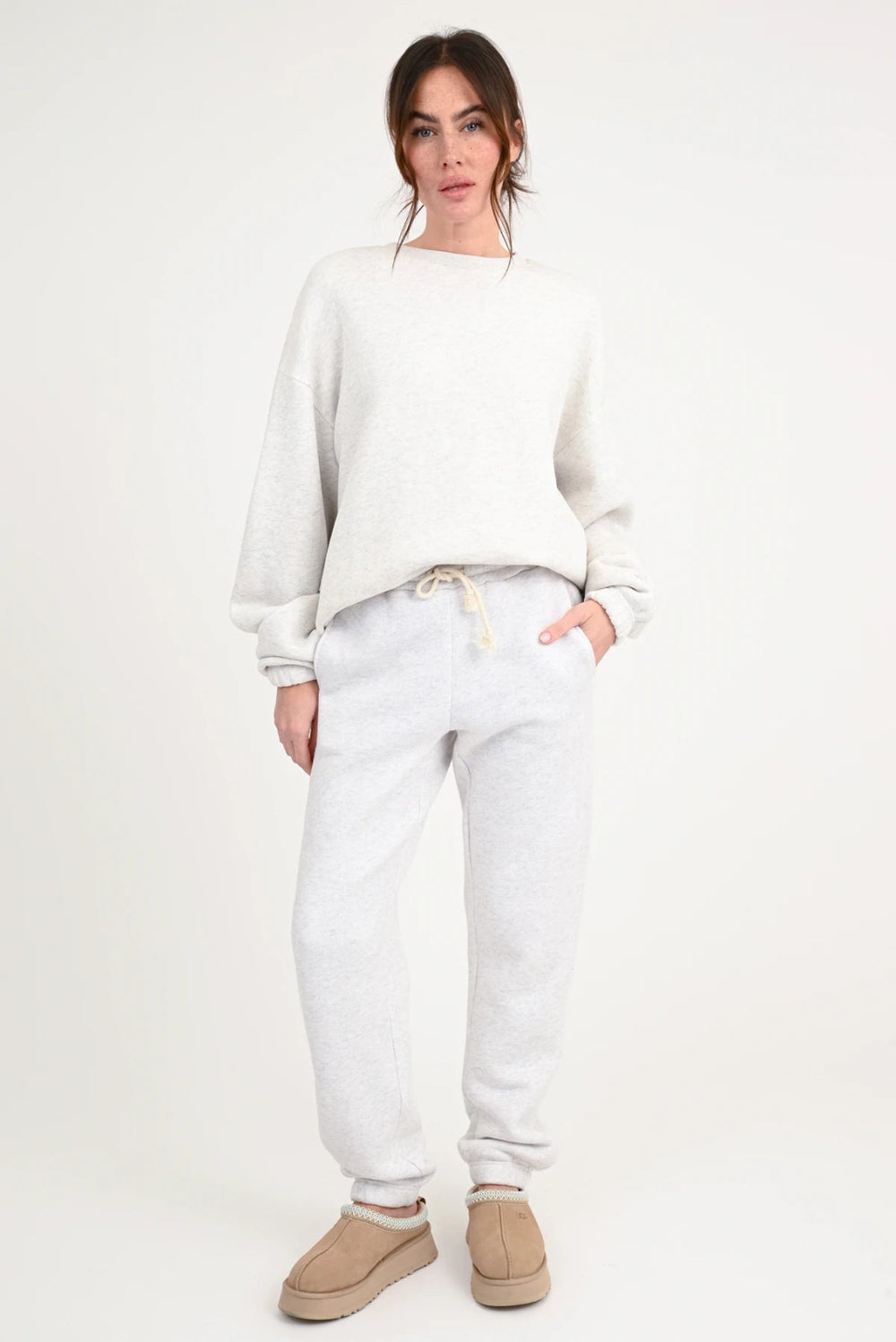 Love Joy Victory Sweatshirt Vep grau Melange